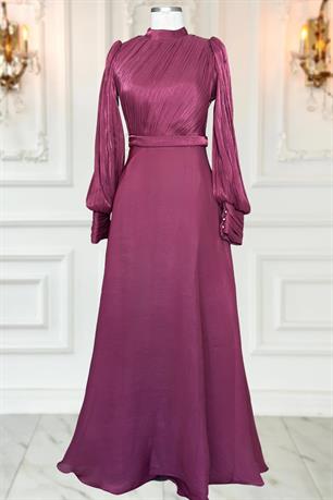 Zen Tesettür Abiye Vişne