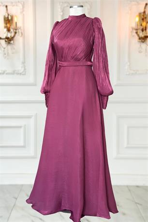 Zen Tesettür Abiye Vişne