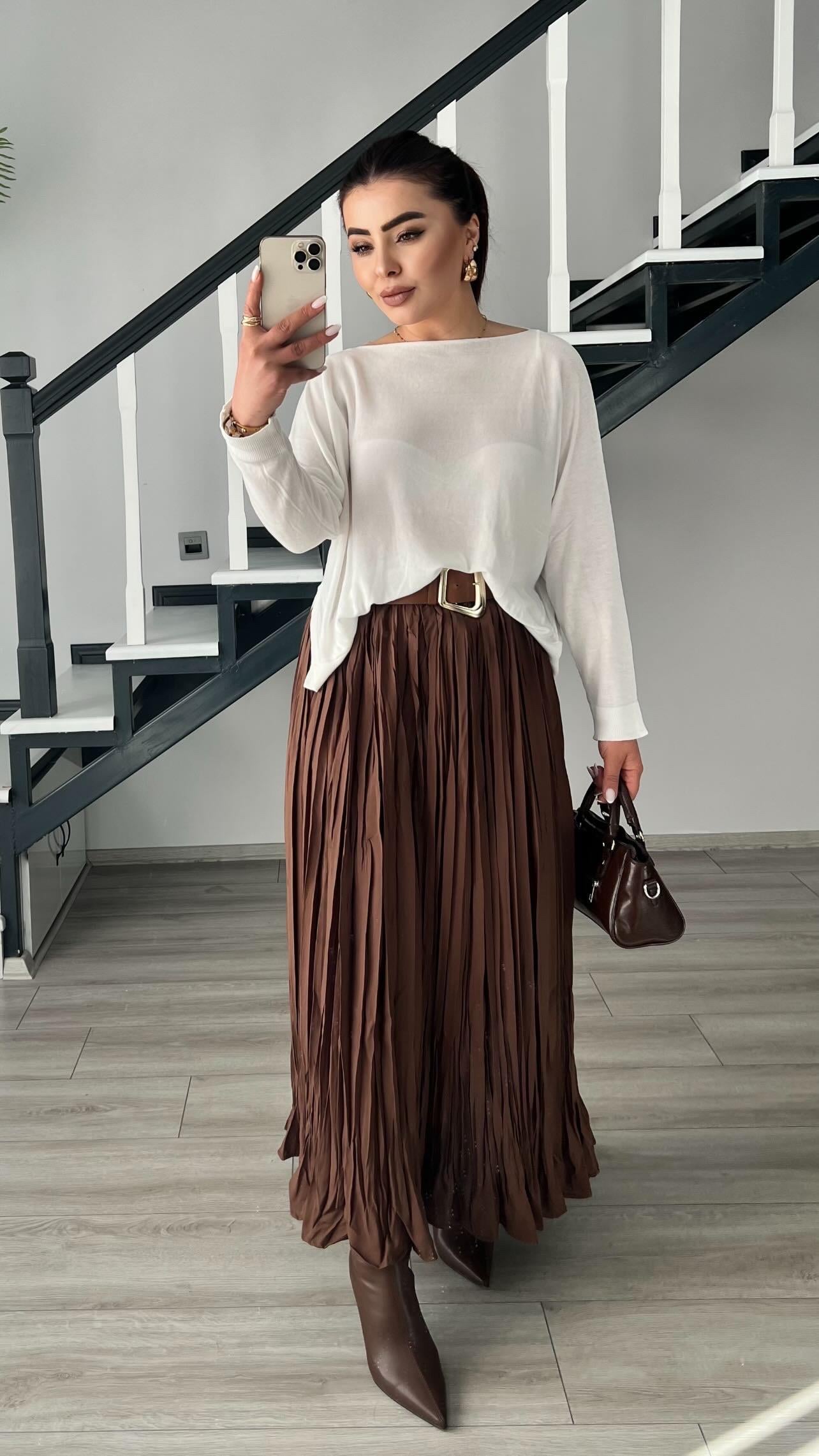 Dark Coffee Colored Skirt