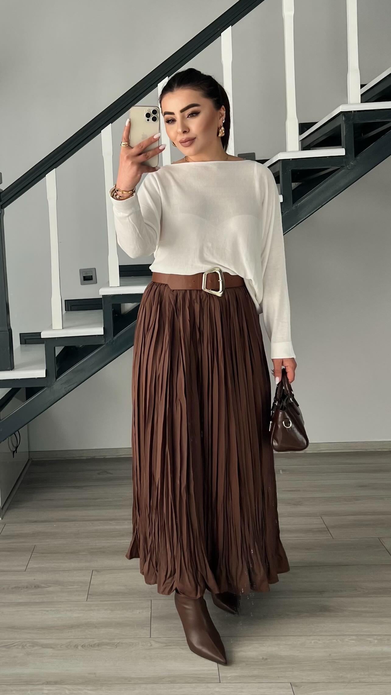 Dark Coffee Colored Skirt