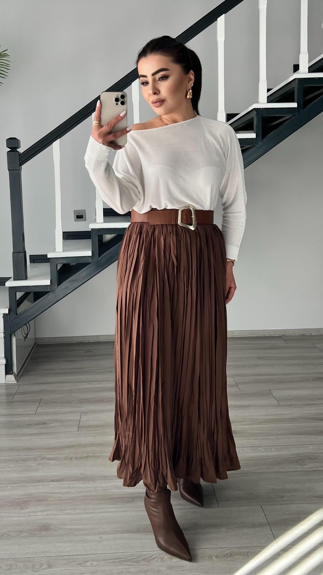 Dark Coffee Colored Skirt