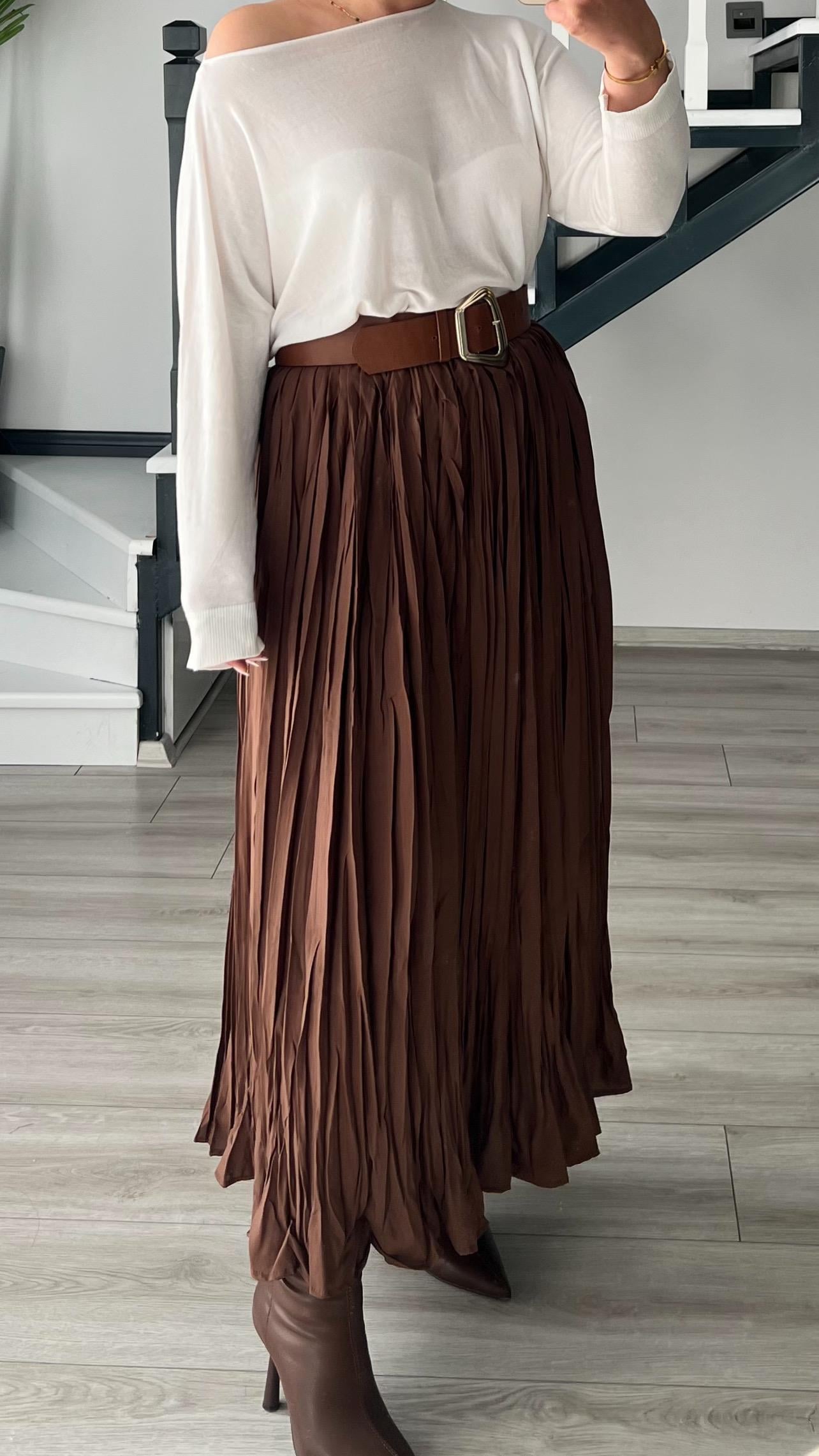 Dark Coffee Colored Skirt