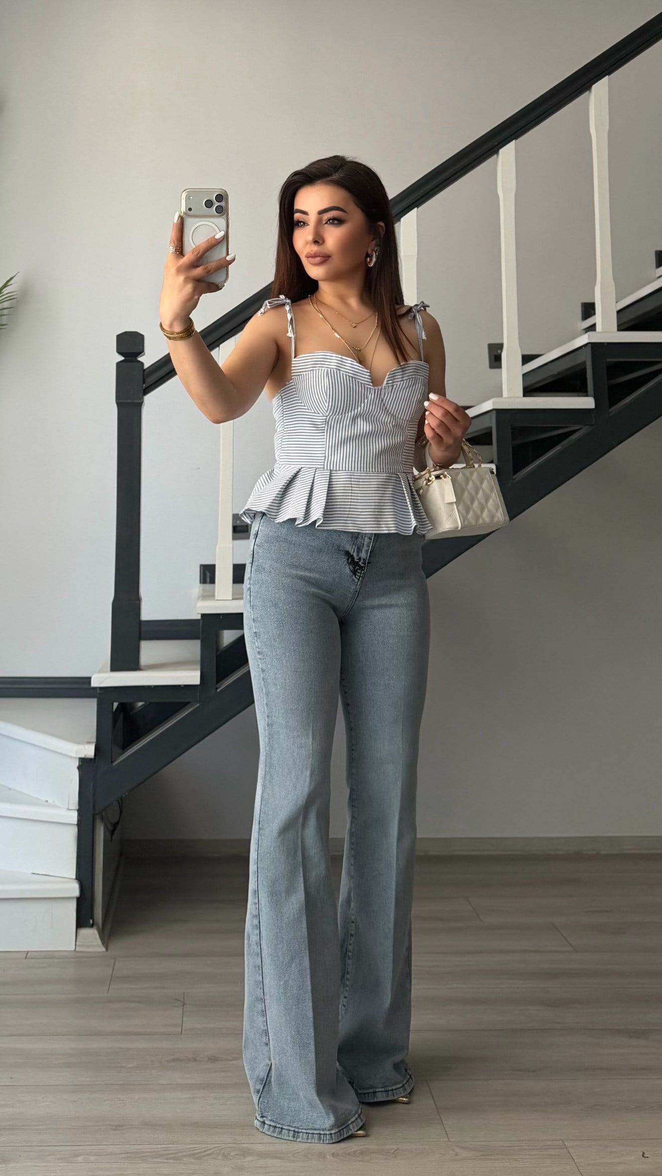 Light Blue Flare Jeans