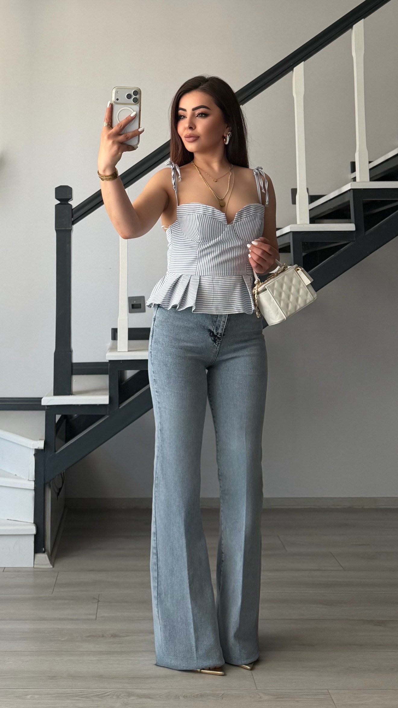 Light Blue Flare Jeans