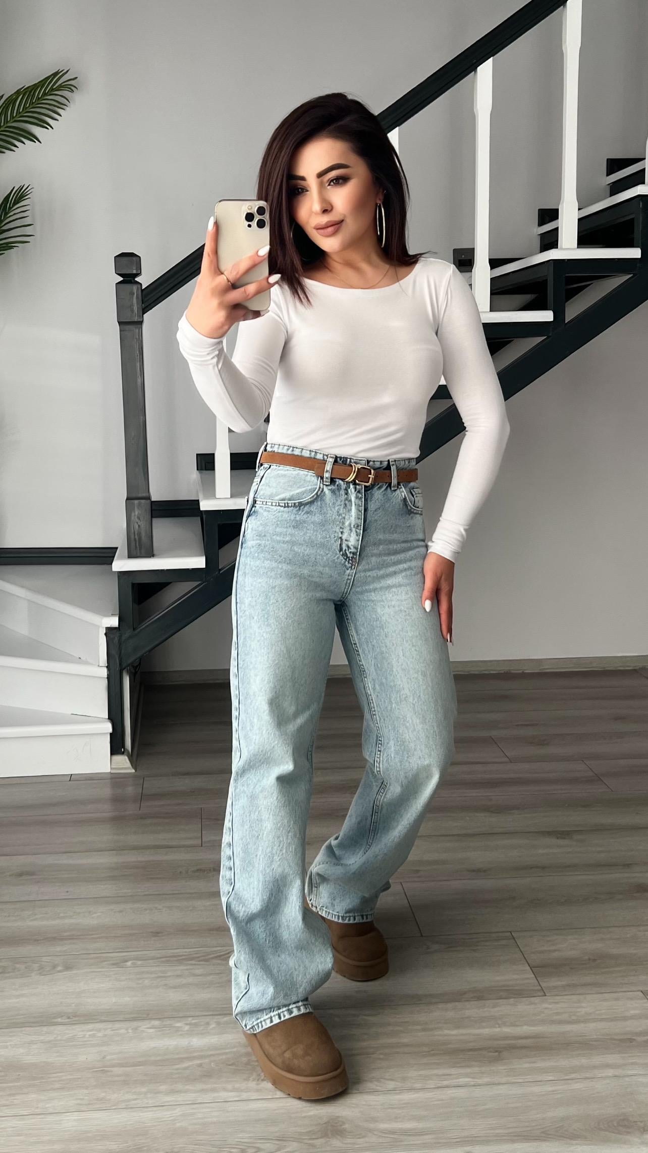 Açık Mavi Straight Jean 