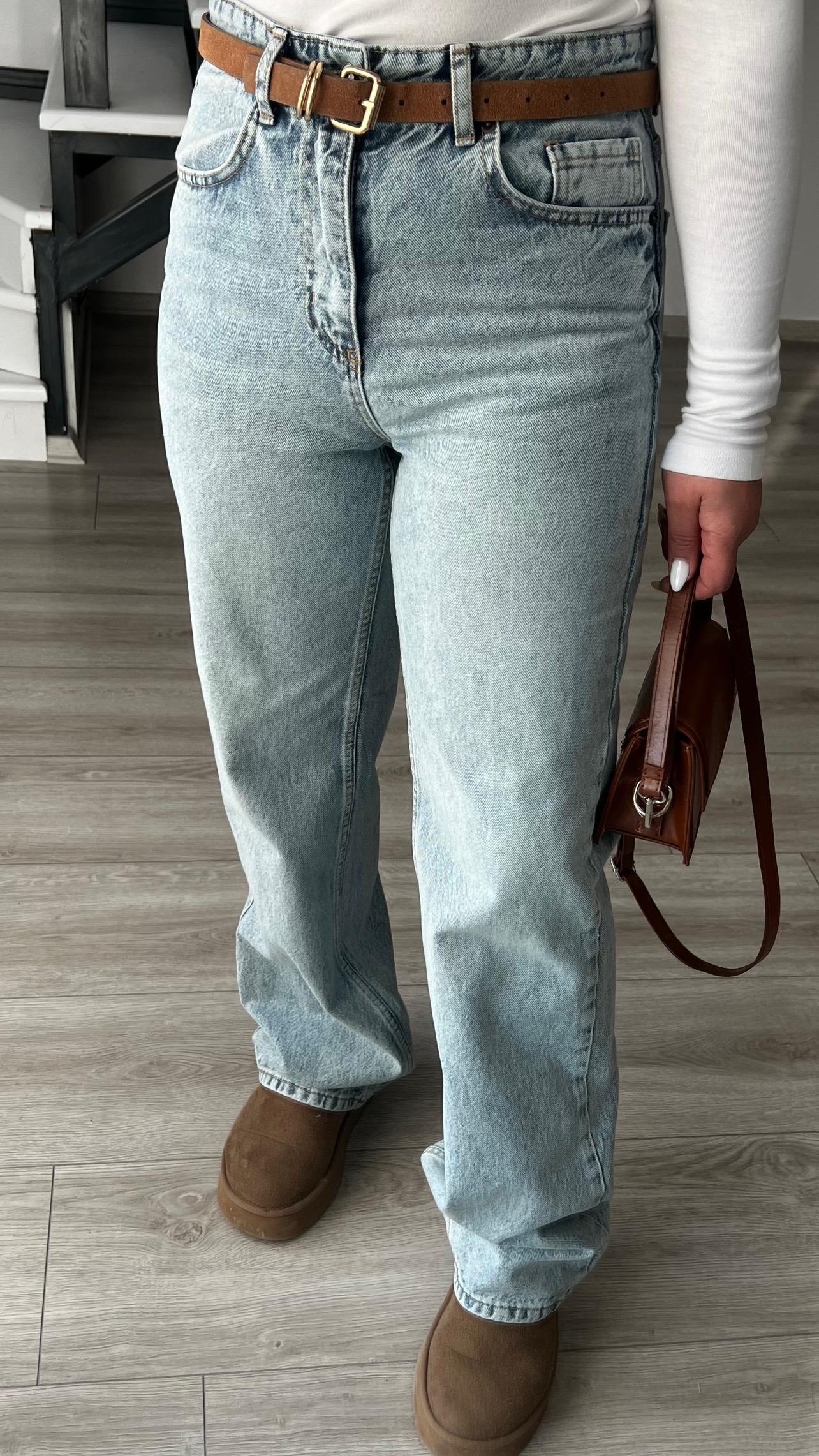 Açık Mavi Straight Jean 