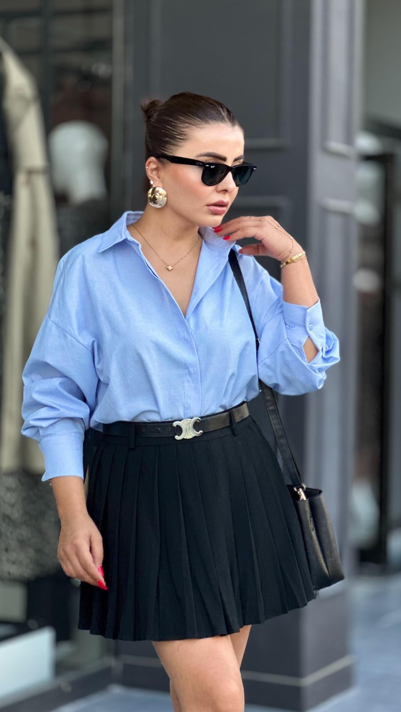 Baby Blue Oversize Shirt