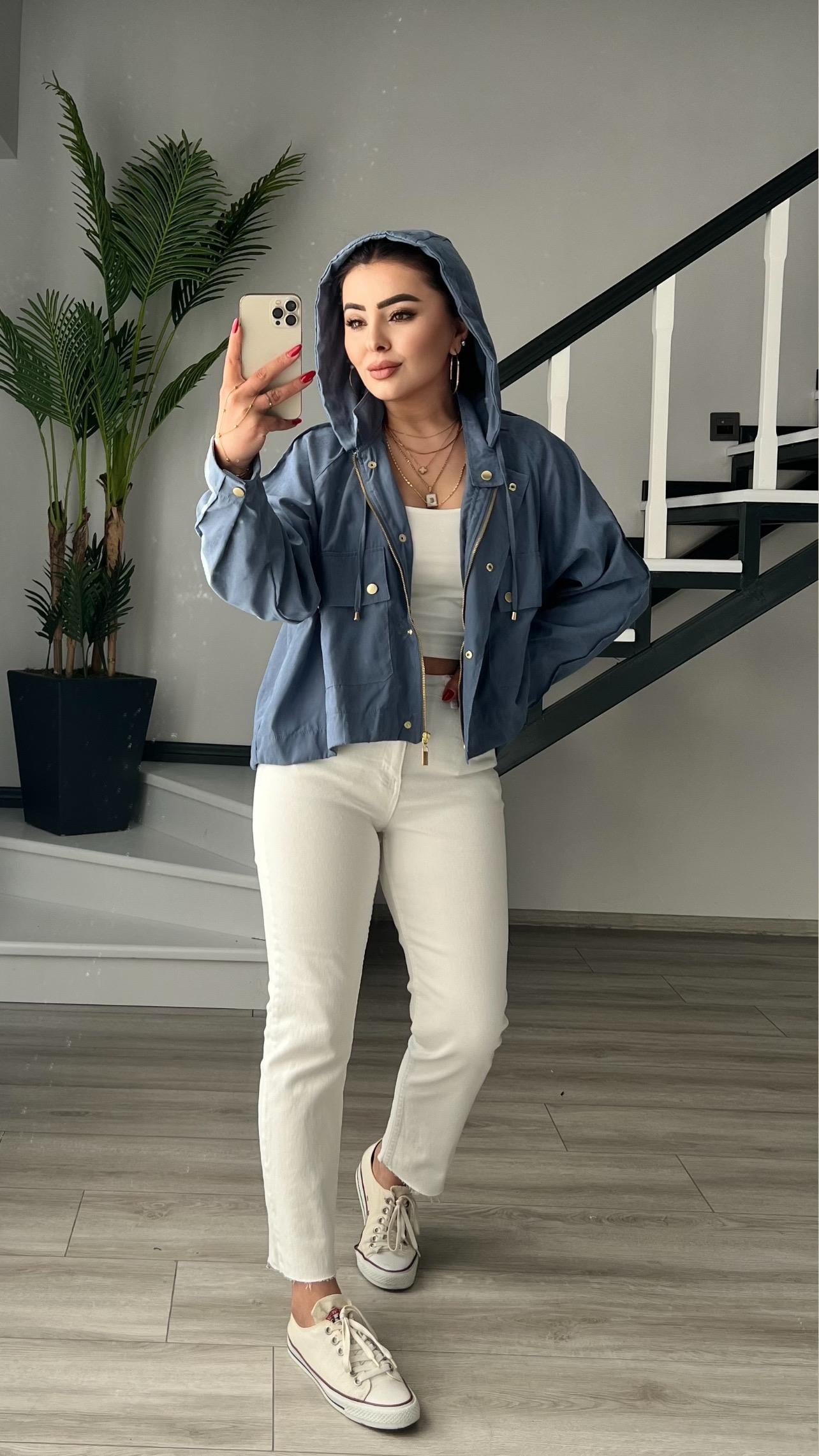 Beyaz Boyfit Jean