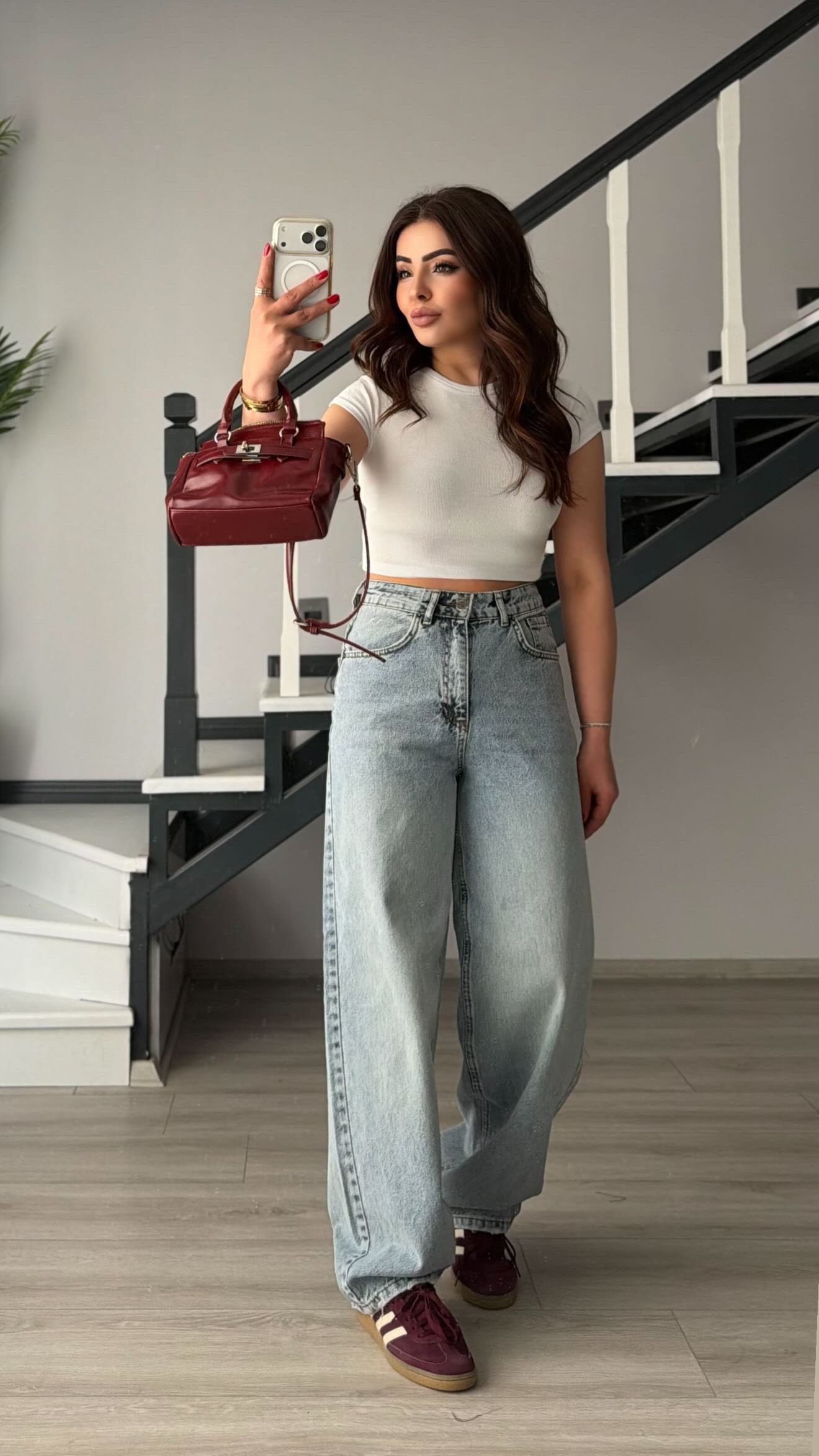 Beyaz Fitilli Crop Bluz