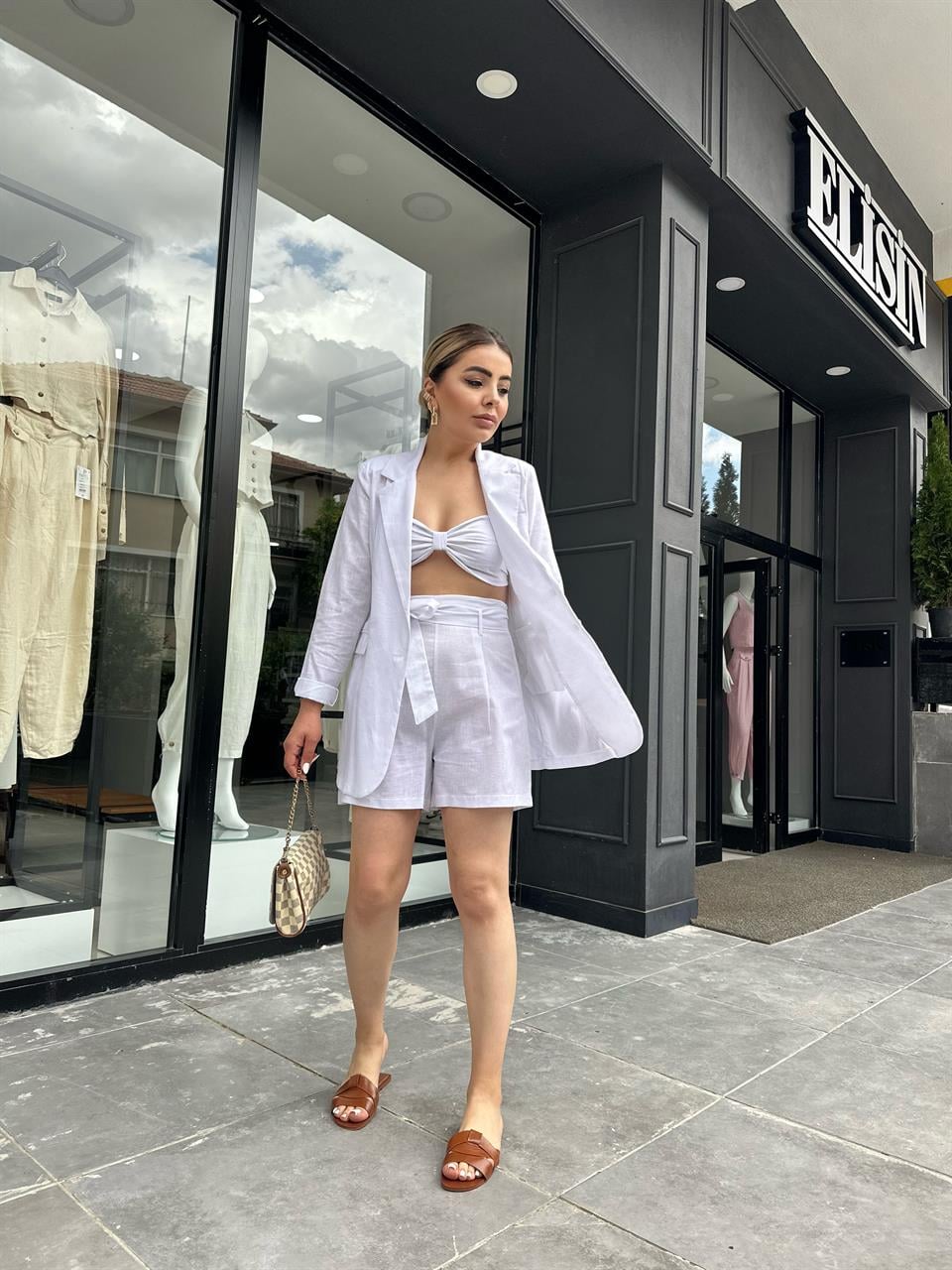 White Linen 3-Piece Set