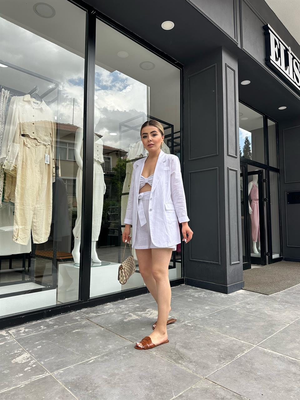 White Linen 3-Piece Set