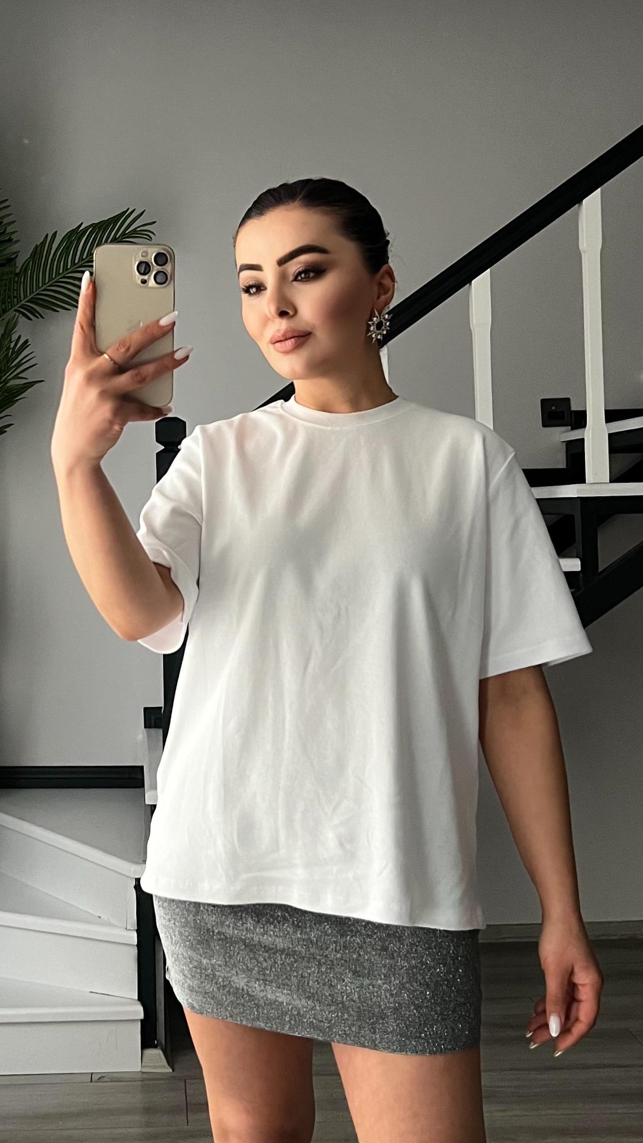 White Original Brand Basic T-shirt