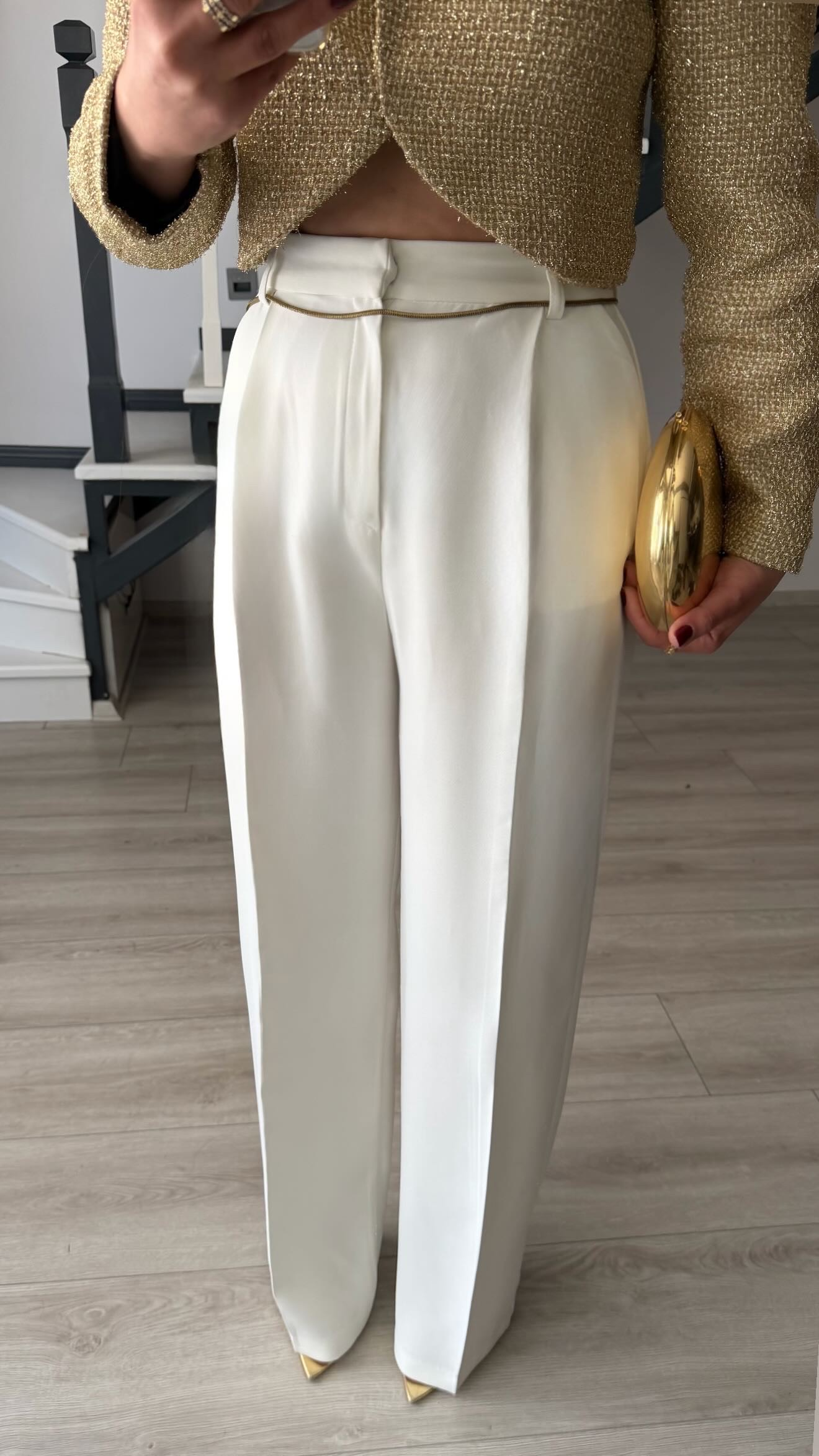 White Premium Palazzo Trousers
