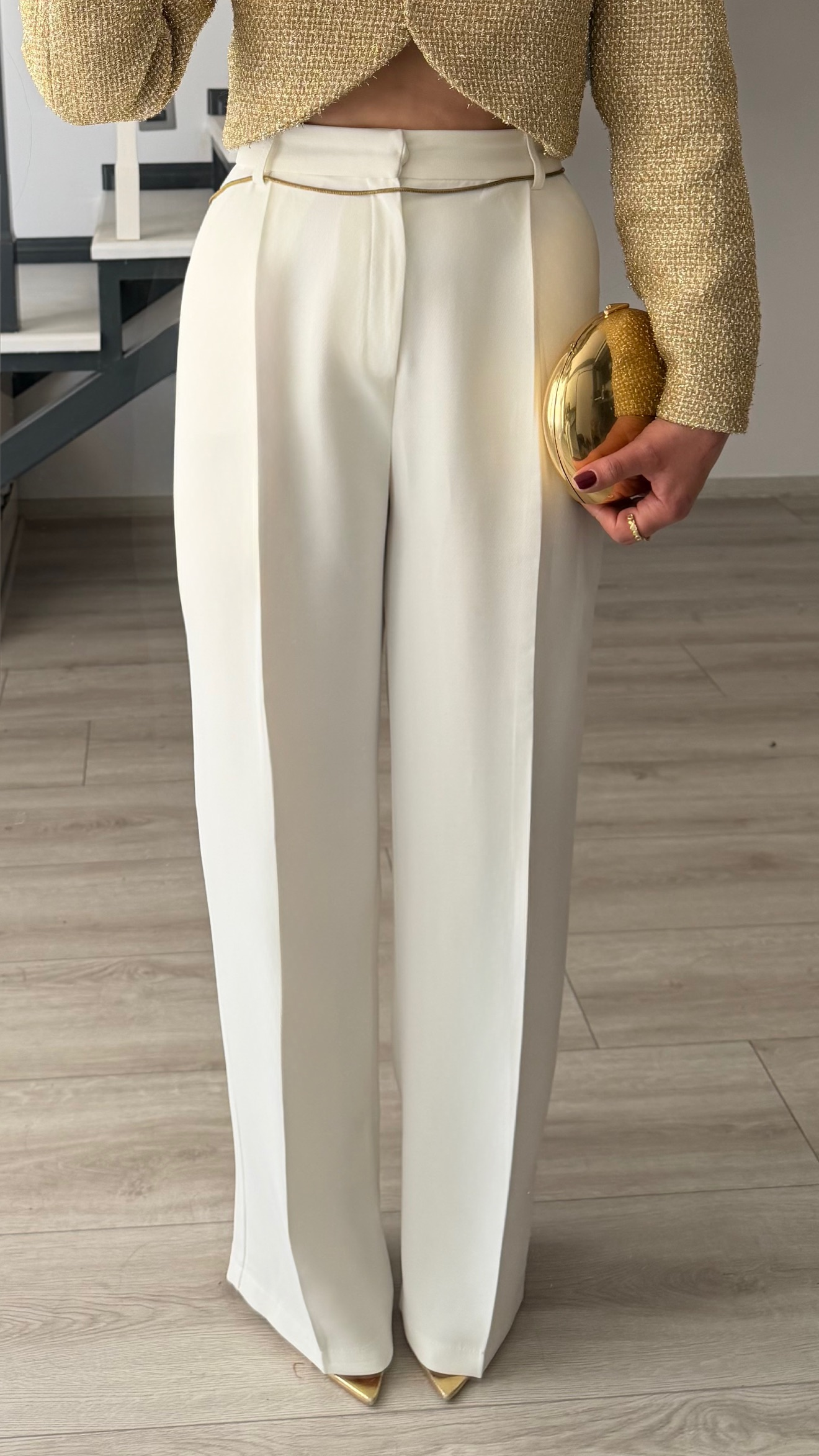 White Premium Palazzo Trousers