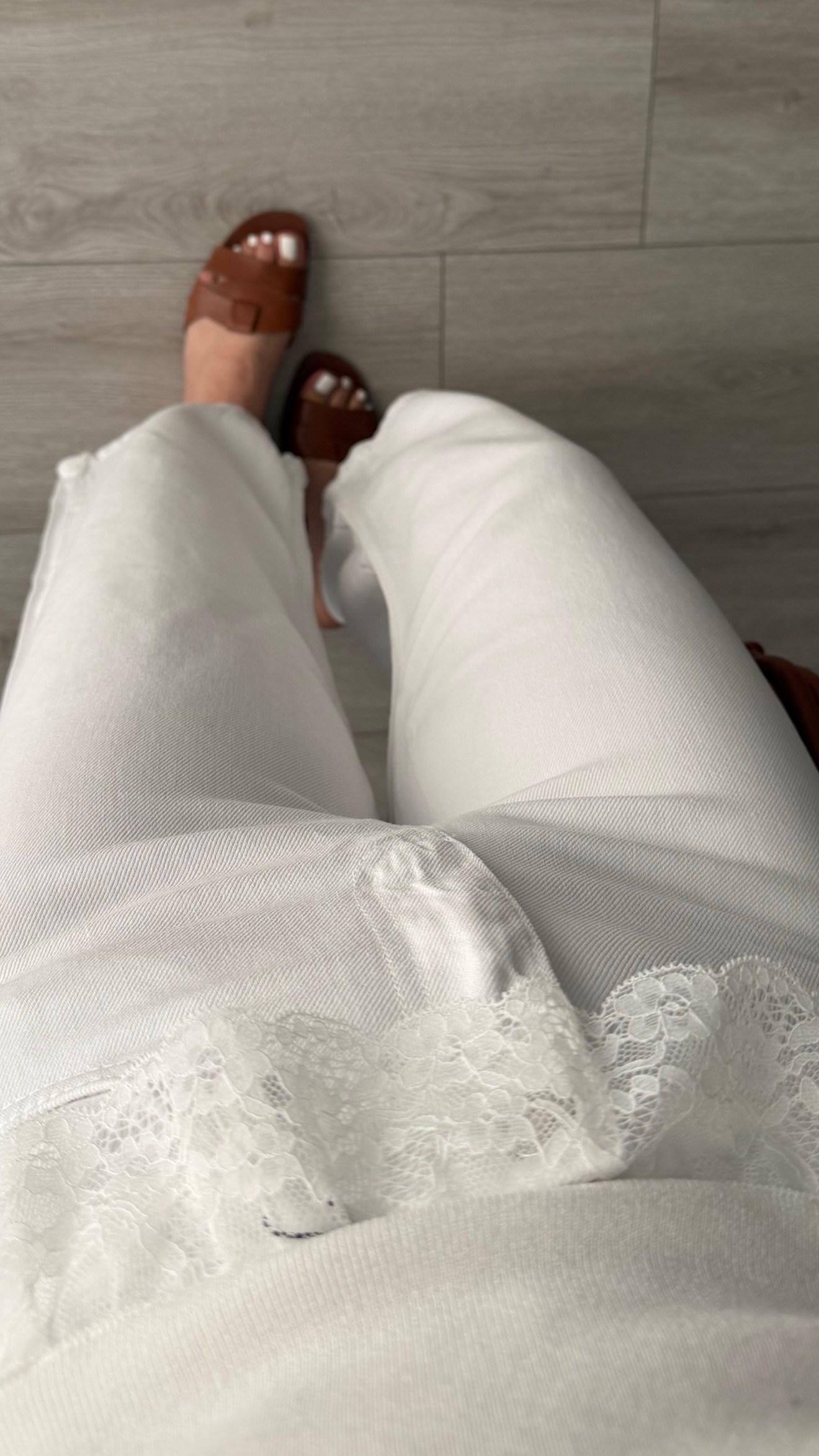 White Tencel Culotte Pants