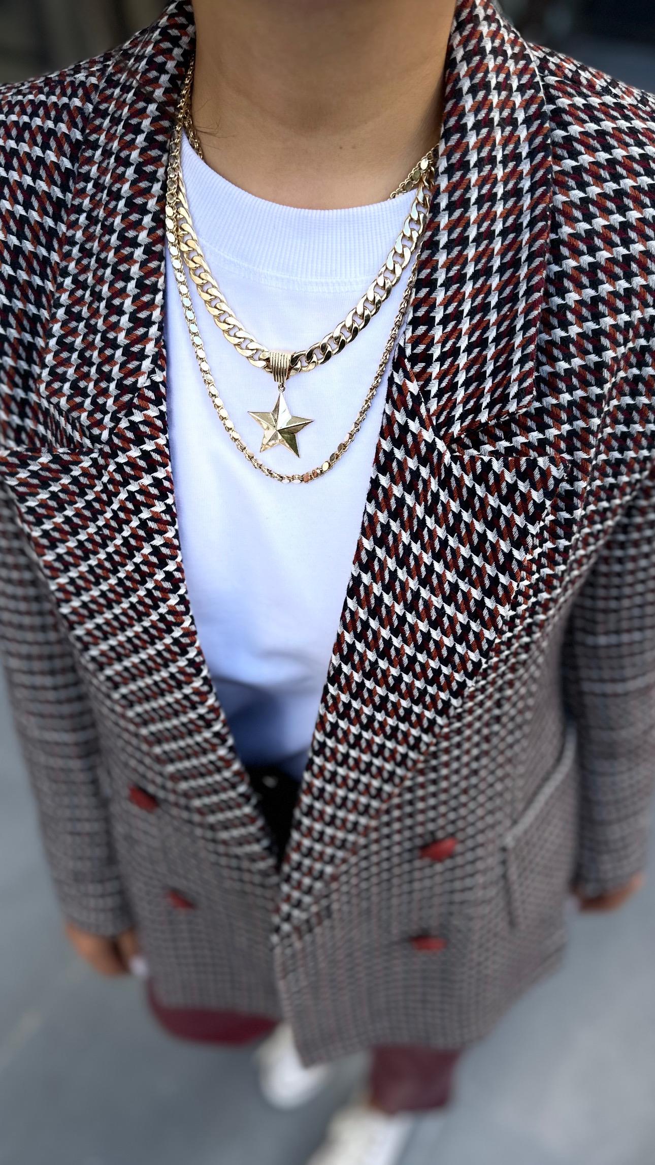 Bordo Kazayağı Torba Cep Blazer Ceket 