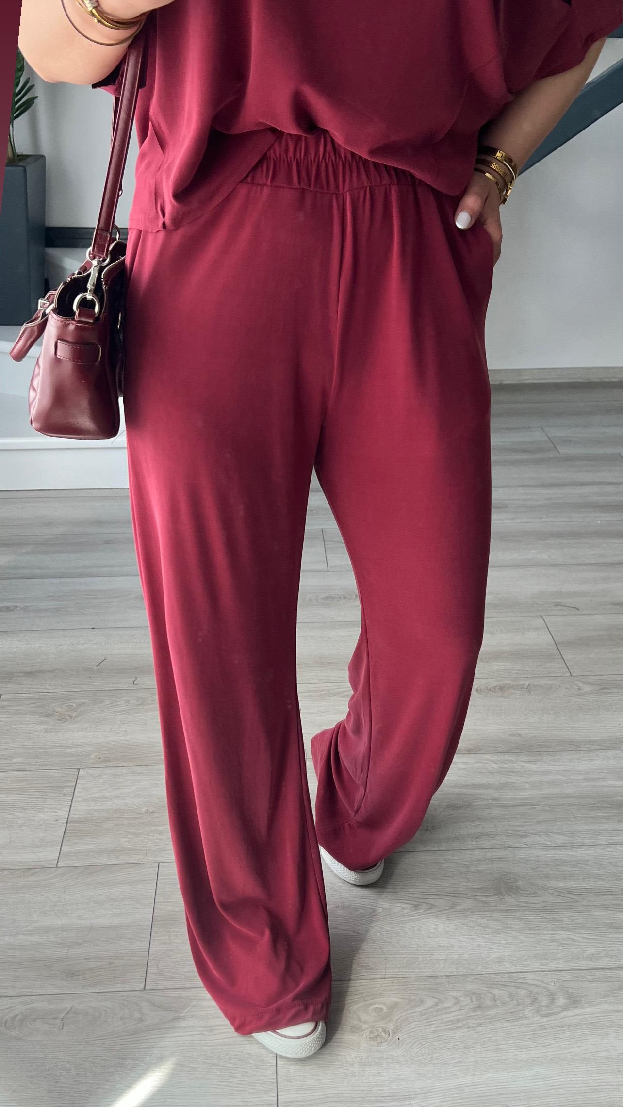 Burgundy Original Brand Modal Suit