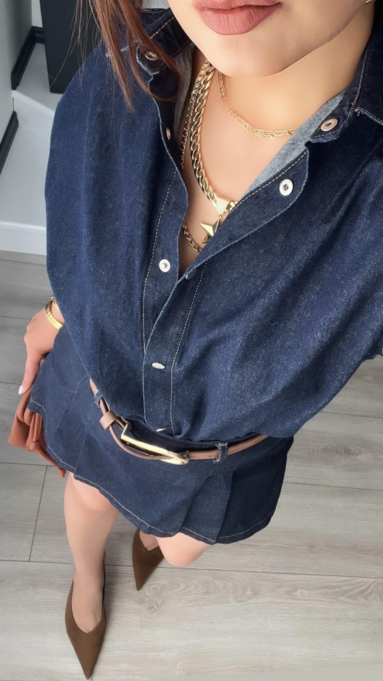 Denim Snap Button Shirt