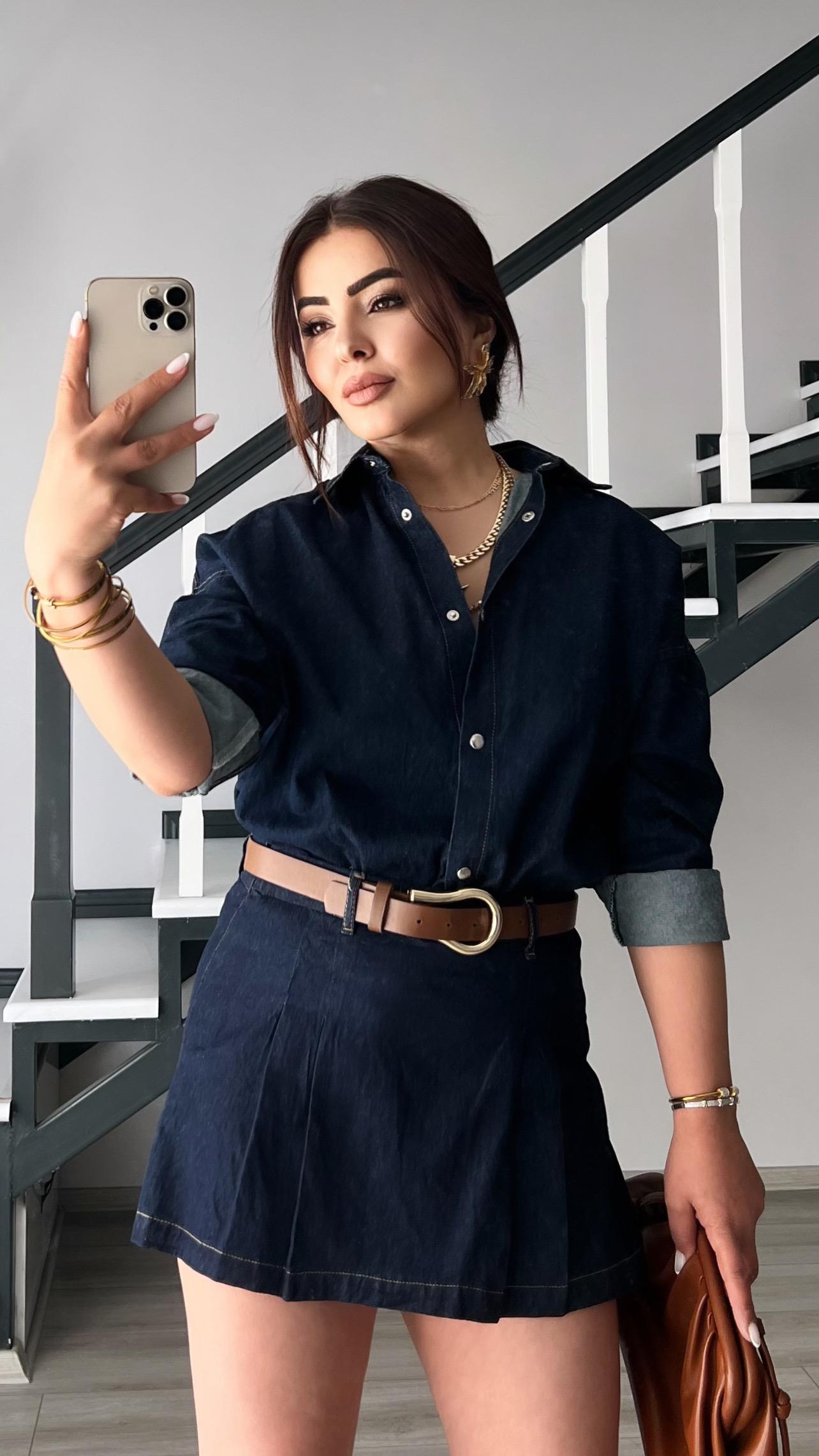 Denim Snap Button Shirt