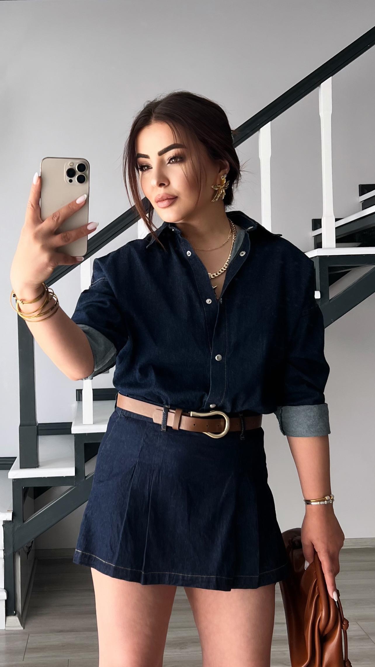 Denim Snap Button Shirt