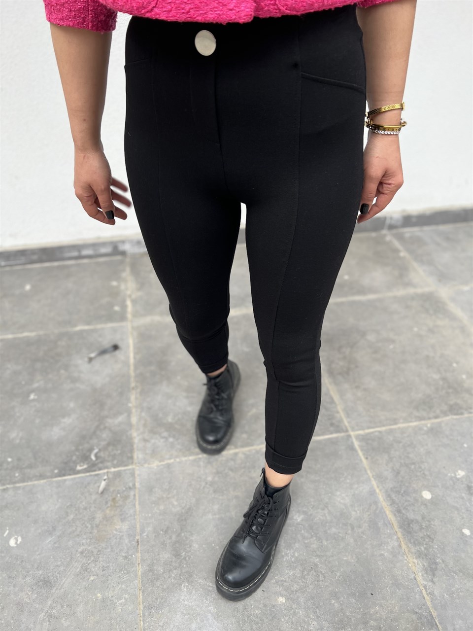 Dilvin Steel Woven Leggings
