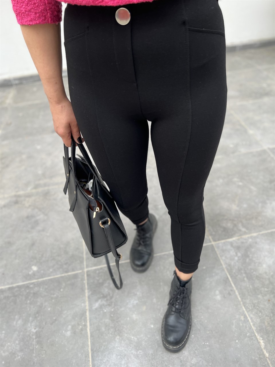 Dilvin Steel Woven Leggings