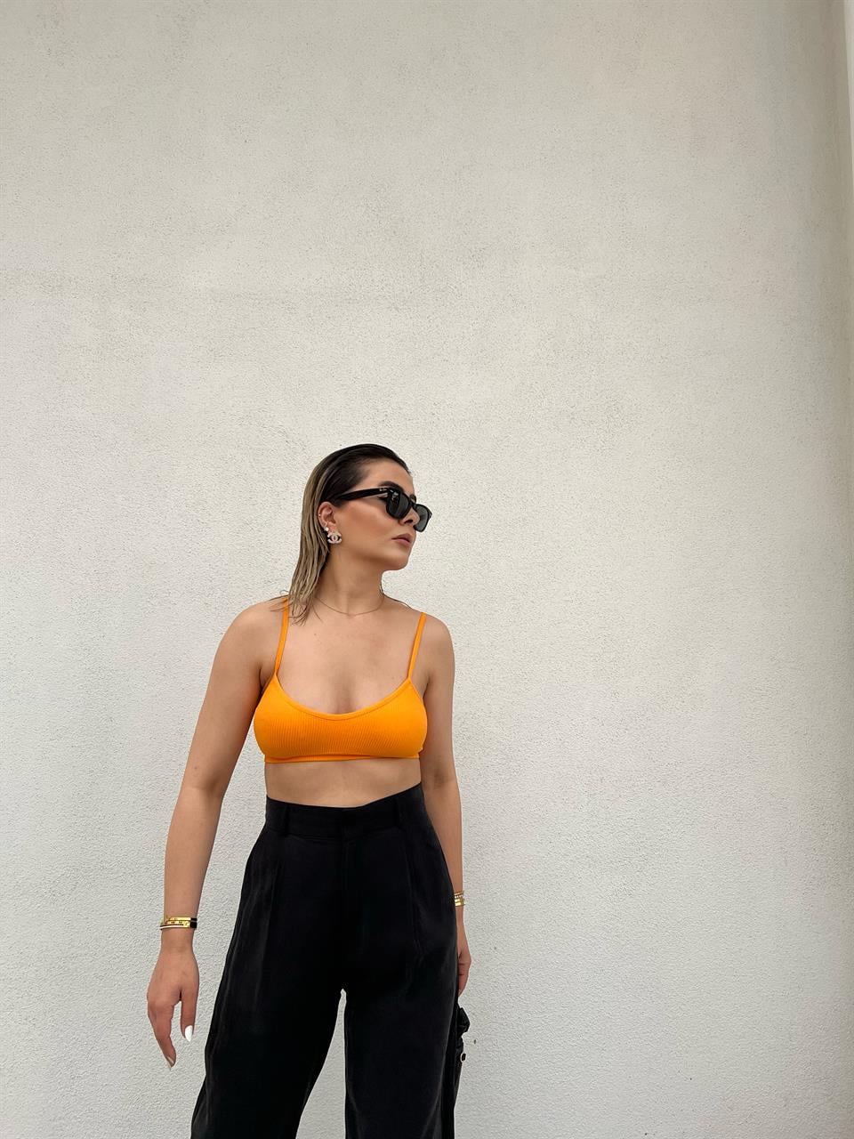 Dilvin Orange Supportive Bralet