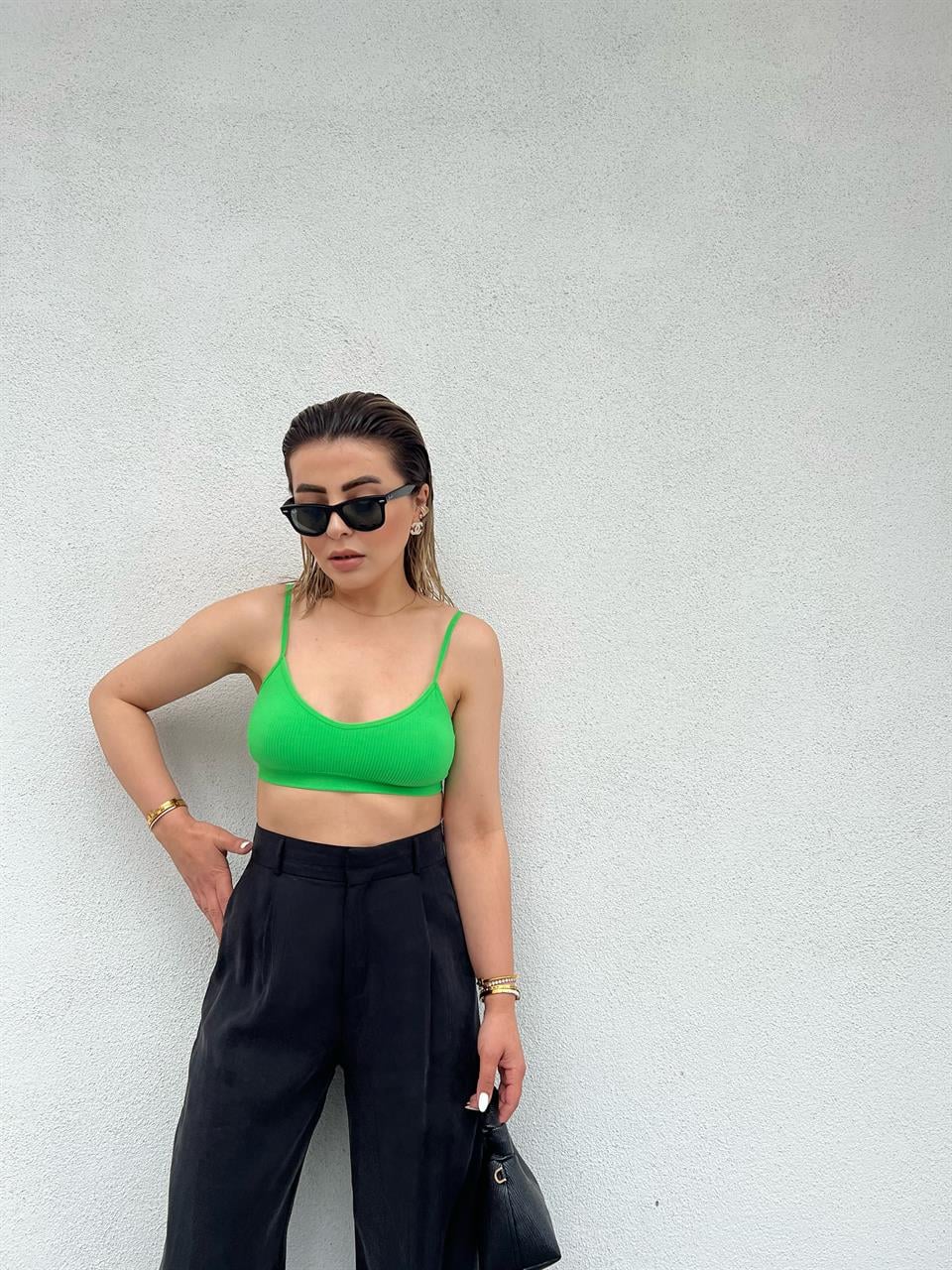 Dilvin Green Supportive Bralette
