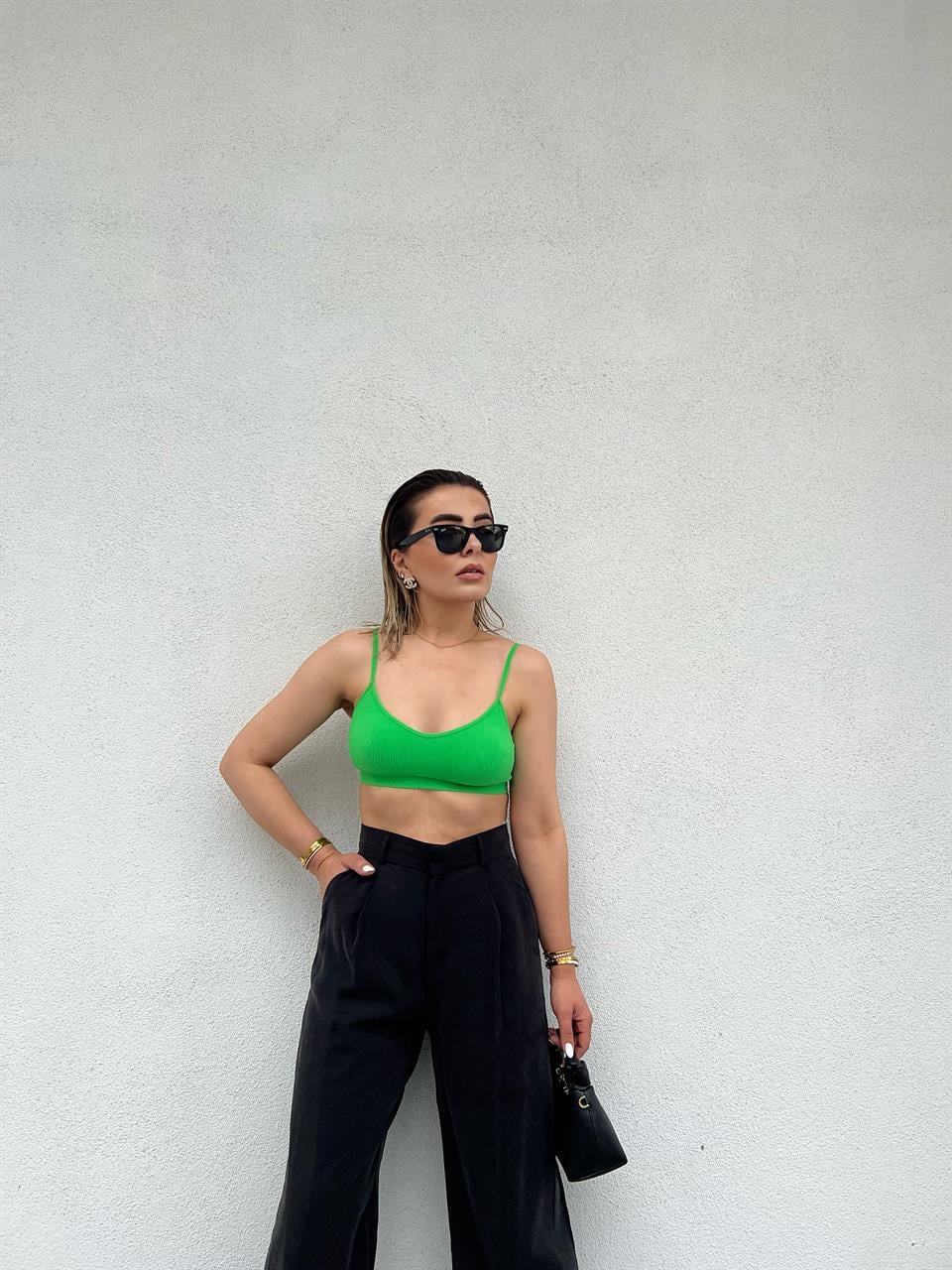 Dilvin Green Supportive Bralette