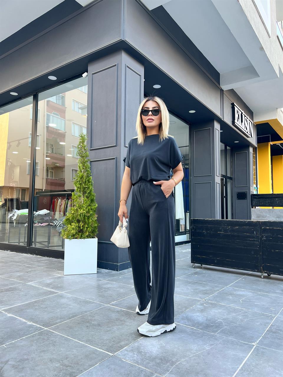 Smoked Modal Pants and T-Shirt Set