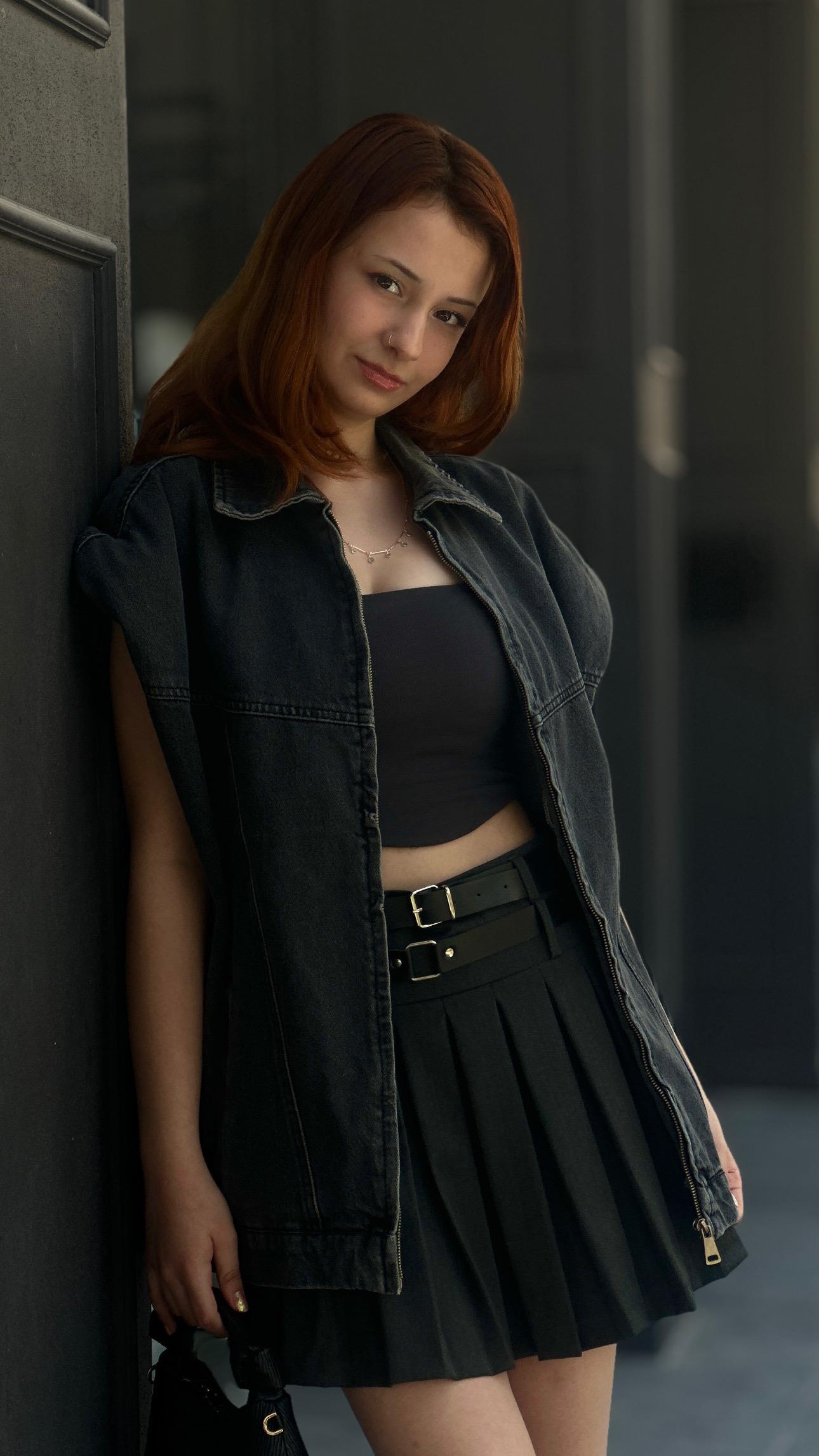 Füme Vatkalı Oversize Denim Yelek 