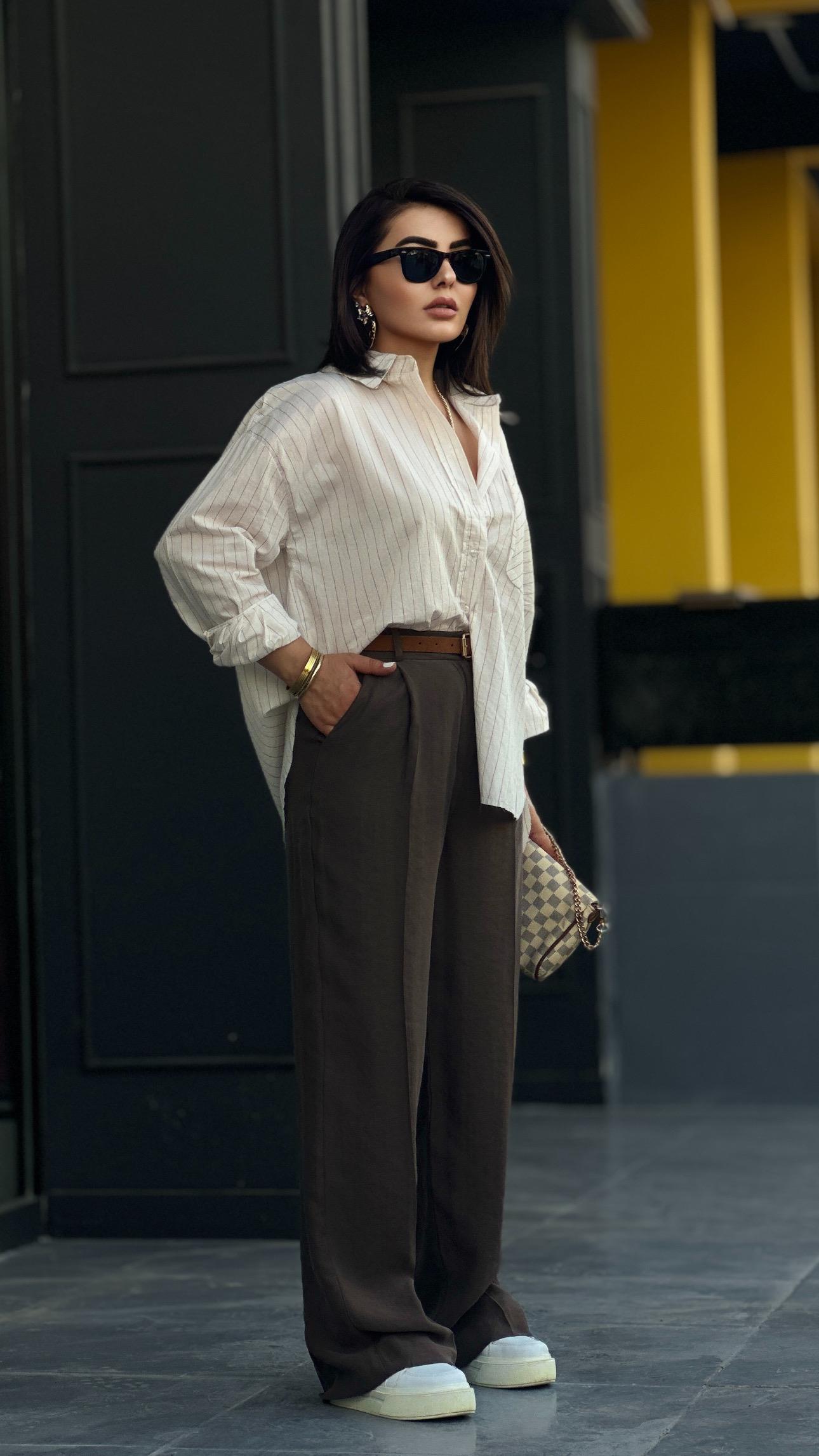 Coffee Tencel Palazzo Pants