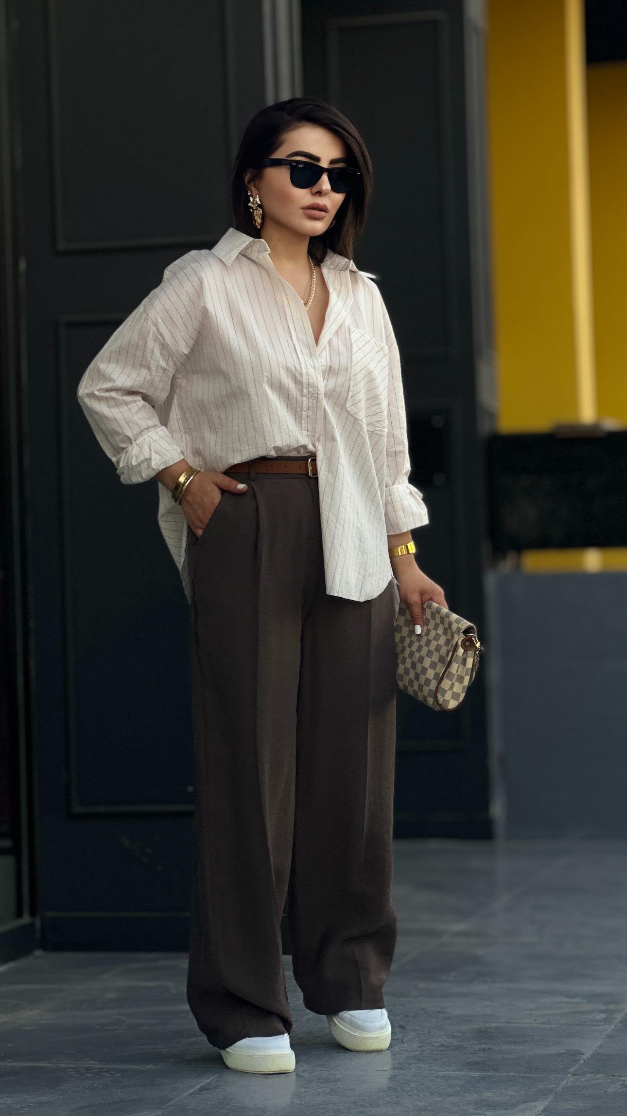 Coffee Tencel Palazzo Pants
