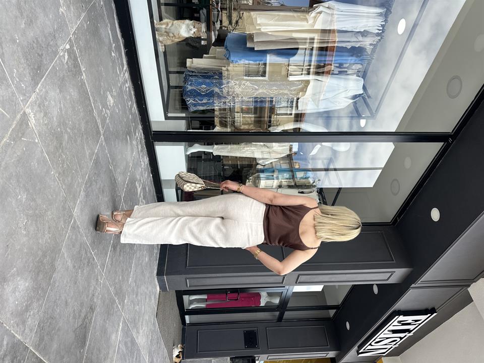 Linen Trousers with Self-Belt