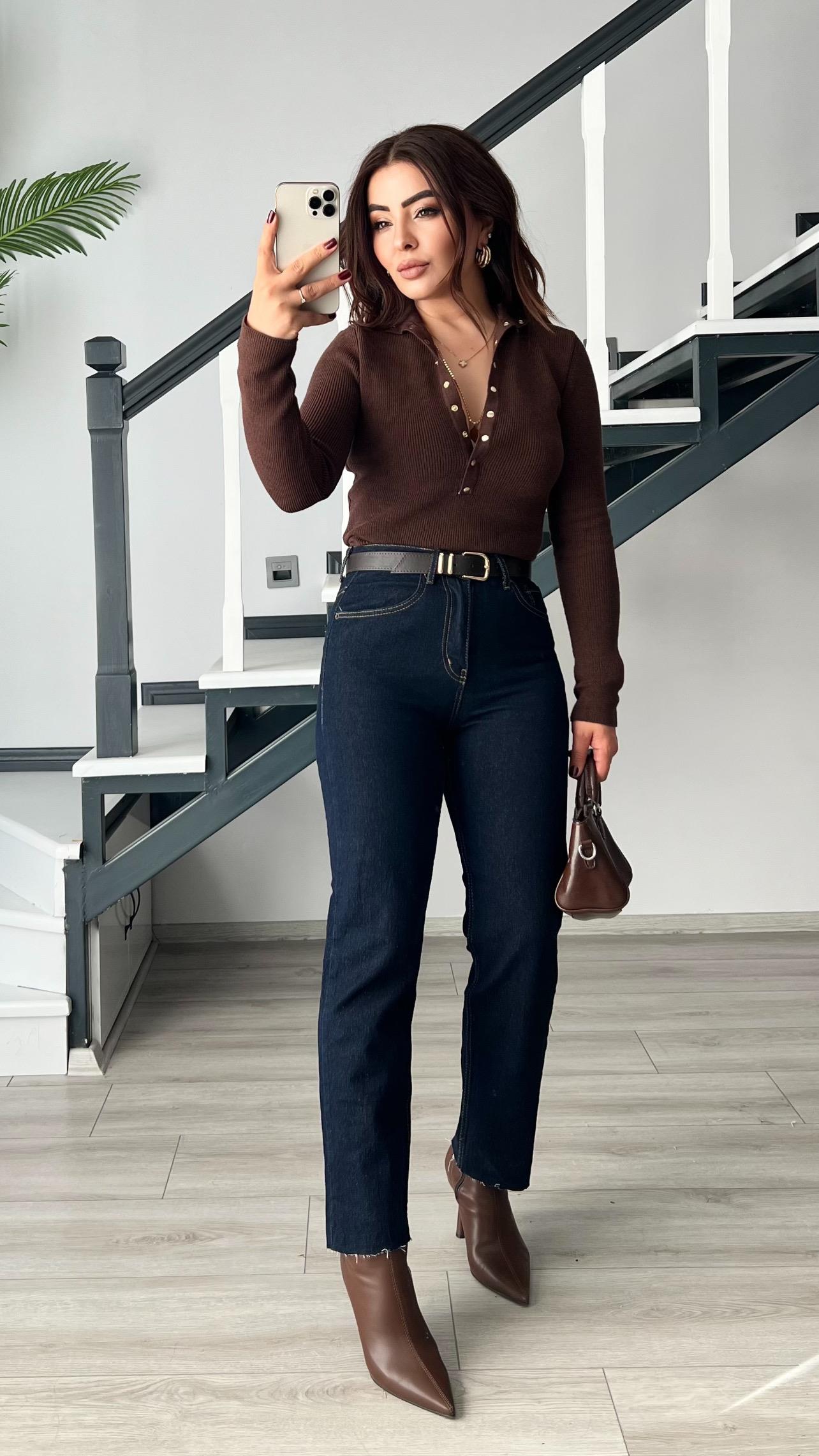 Dark Navy Lycra Full Fit Jeans