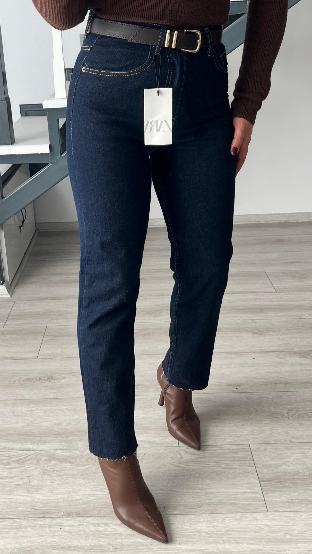Dark Navy Lycra Full Fit Jeans