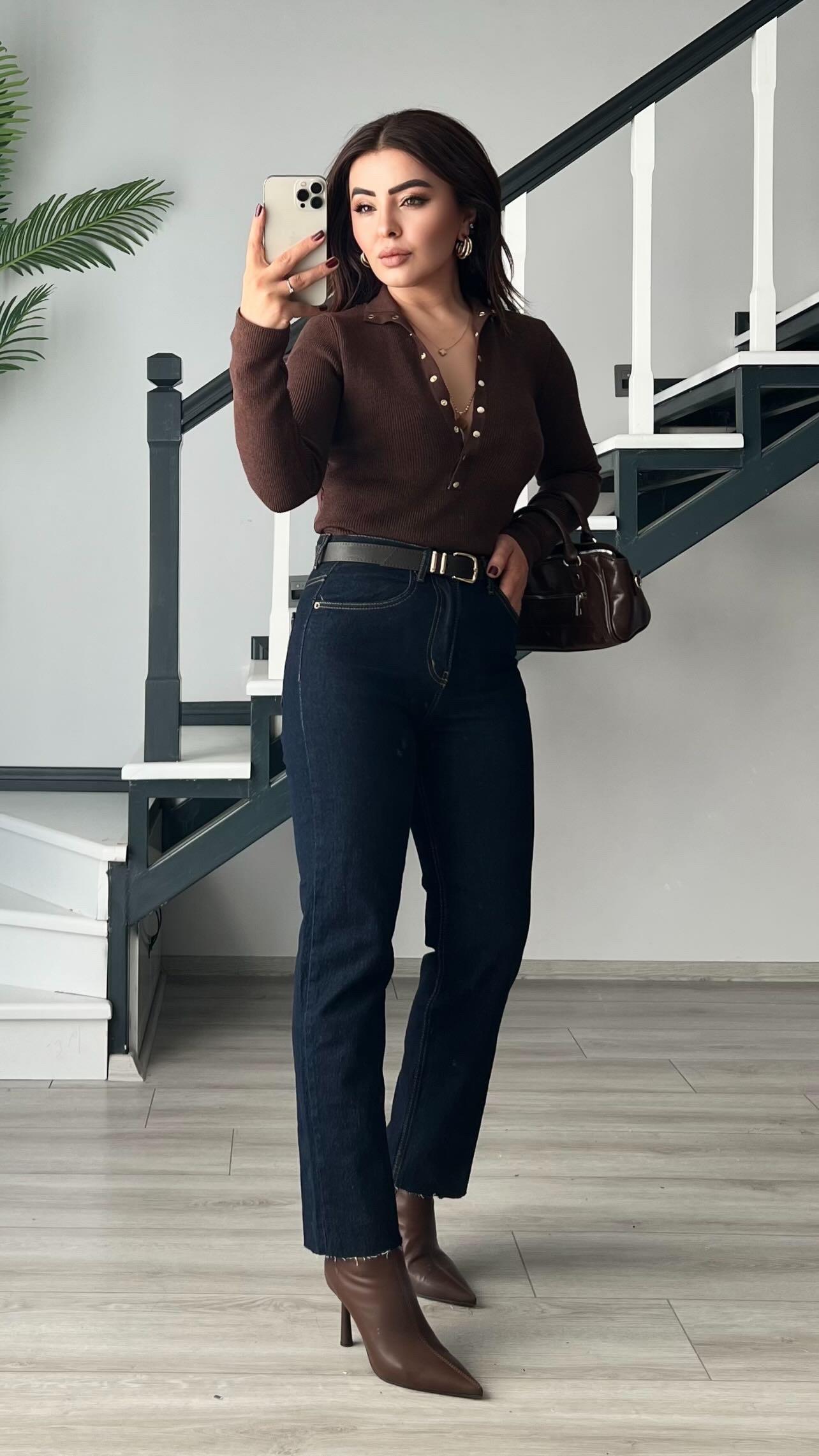 Dark Navy Lycra Full Fit Jeans