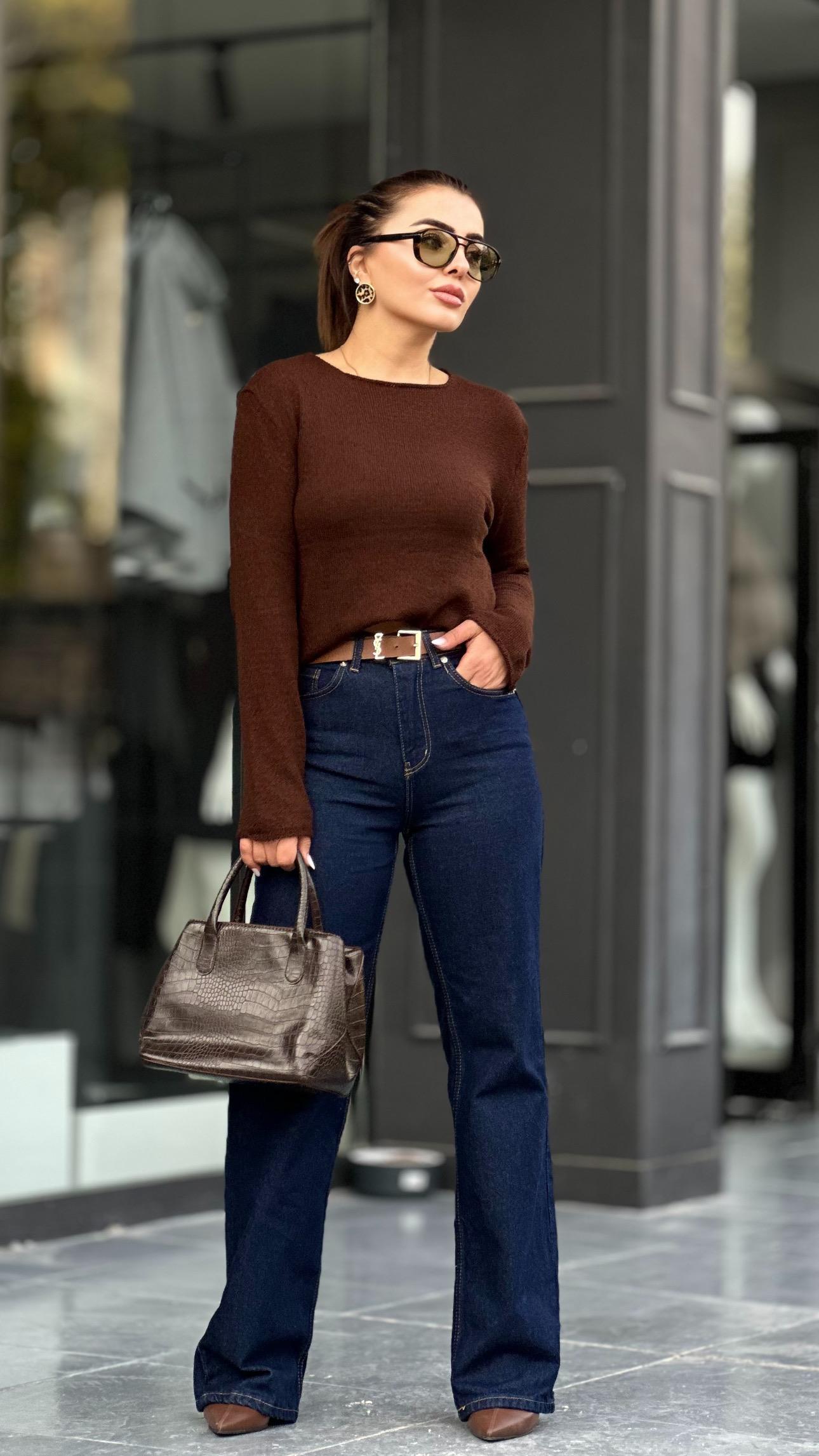 Koyu Lacivert Straight Jean 