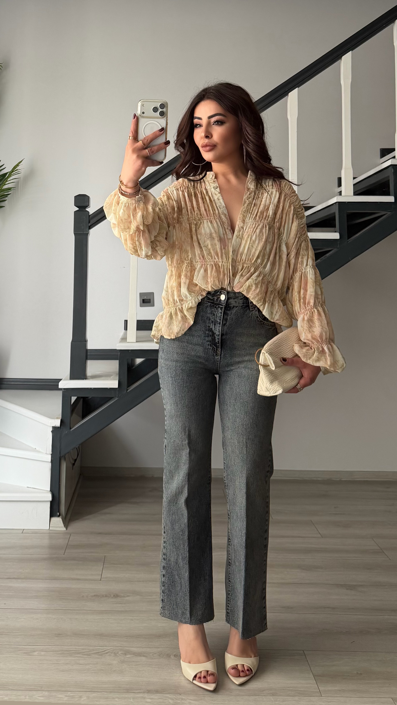 Blue Flare Jeans