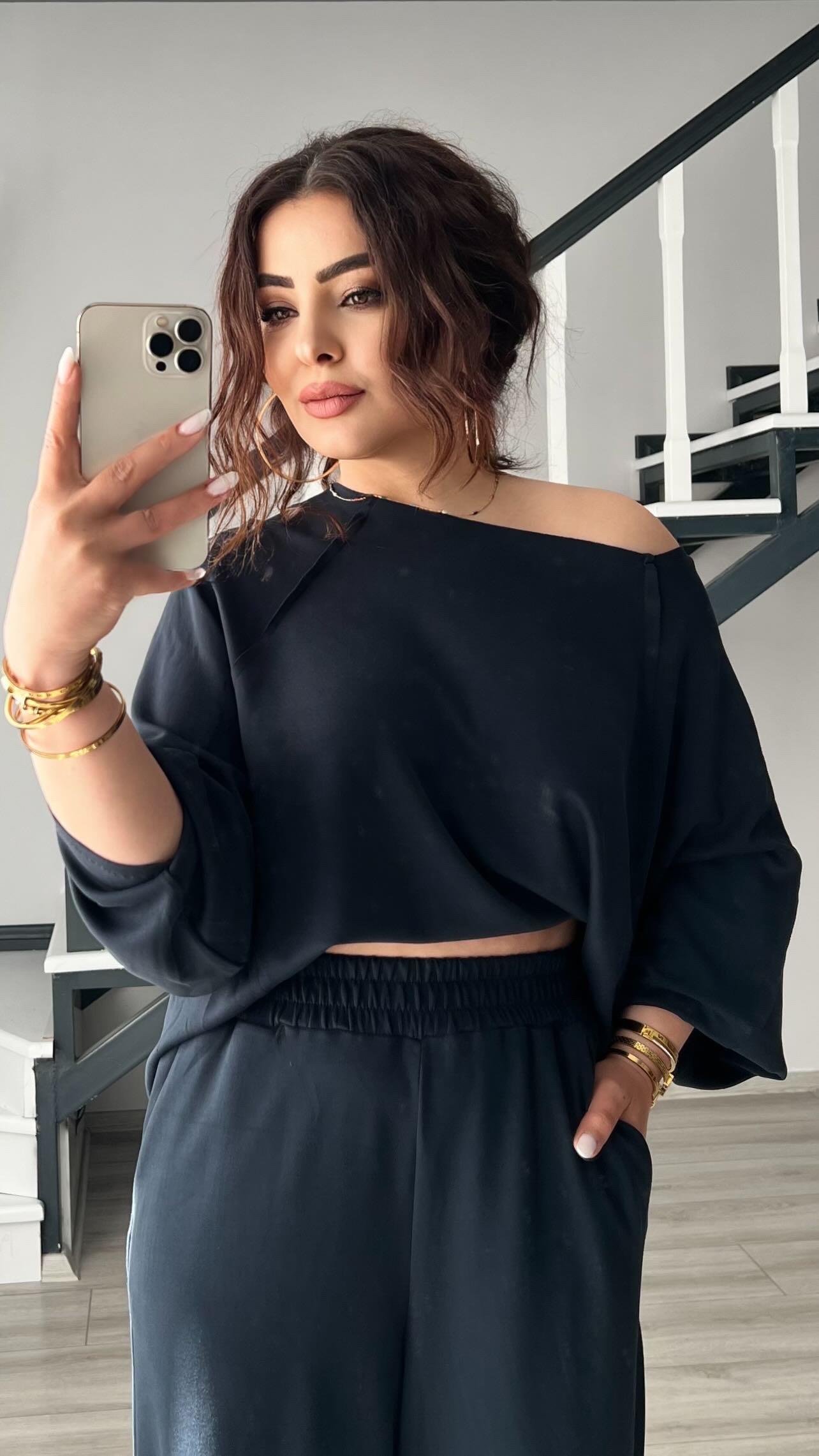 Lacivert Modal Kumaş Takım 