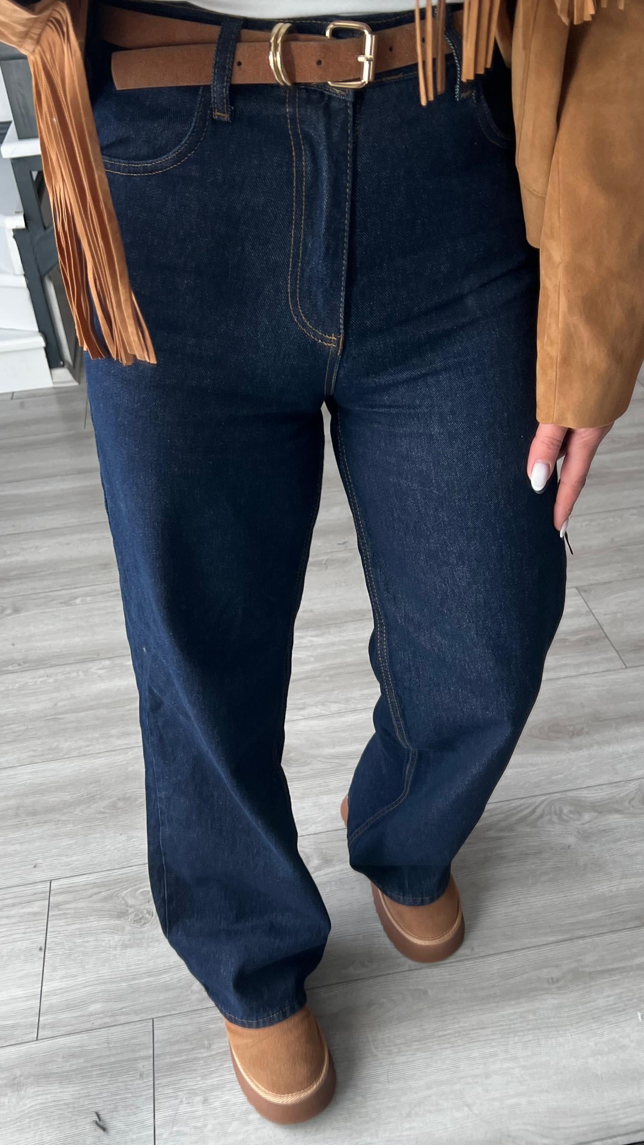 Lacivert Straight Jean 