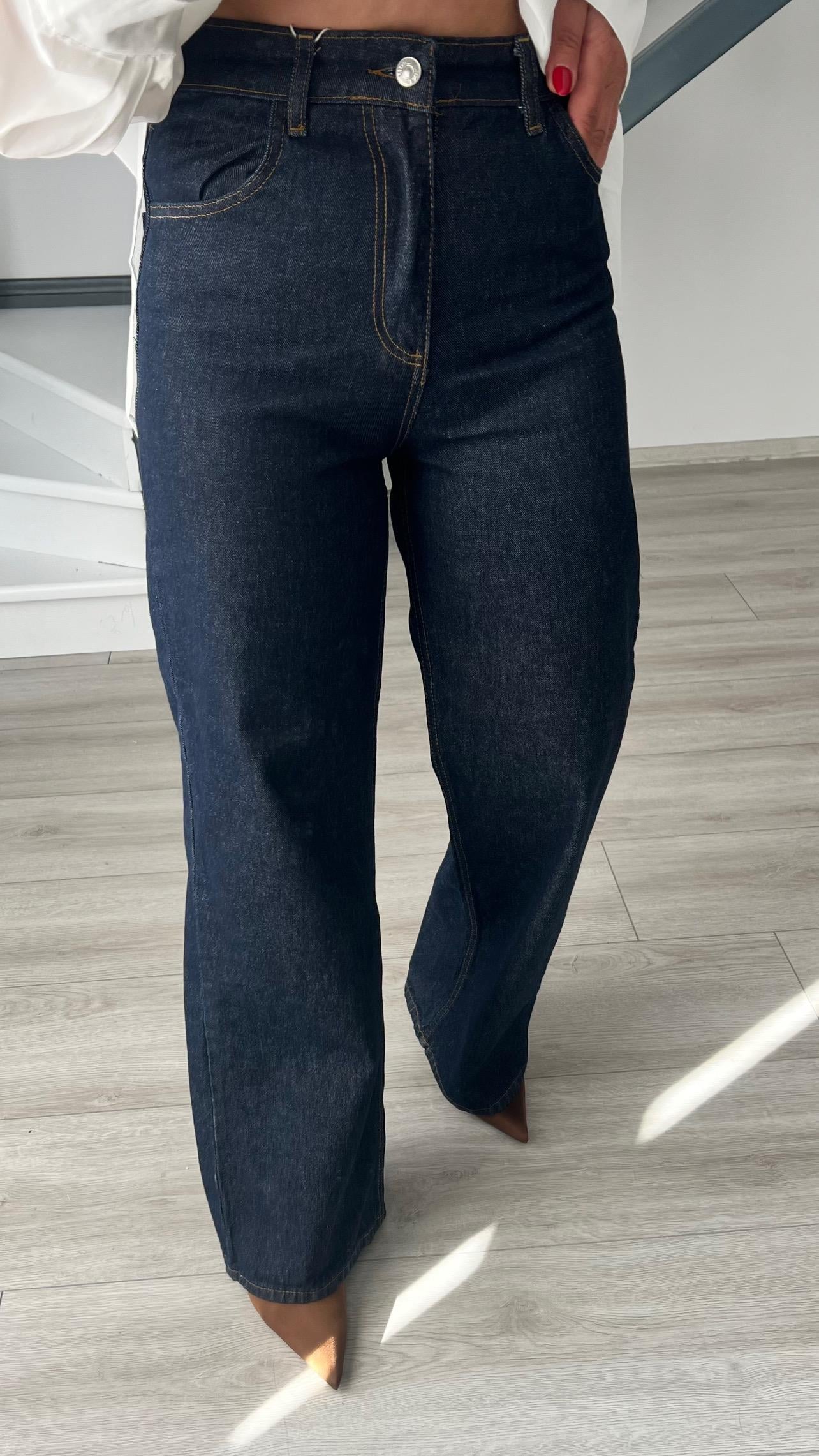 Lacivert Straight Jean