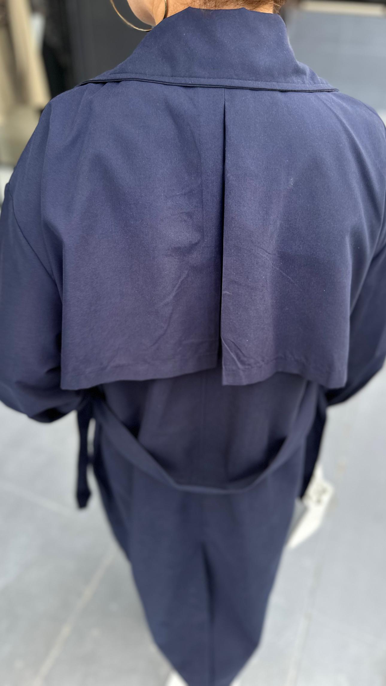 Brand Model Navy Oversize Trench Coat