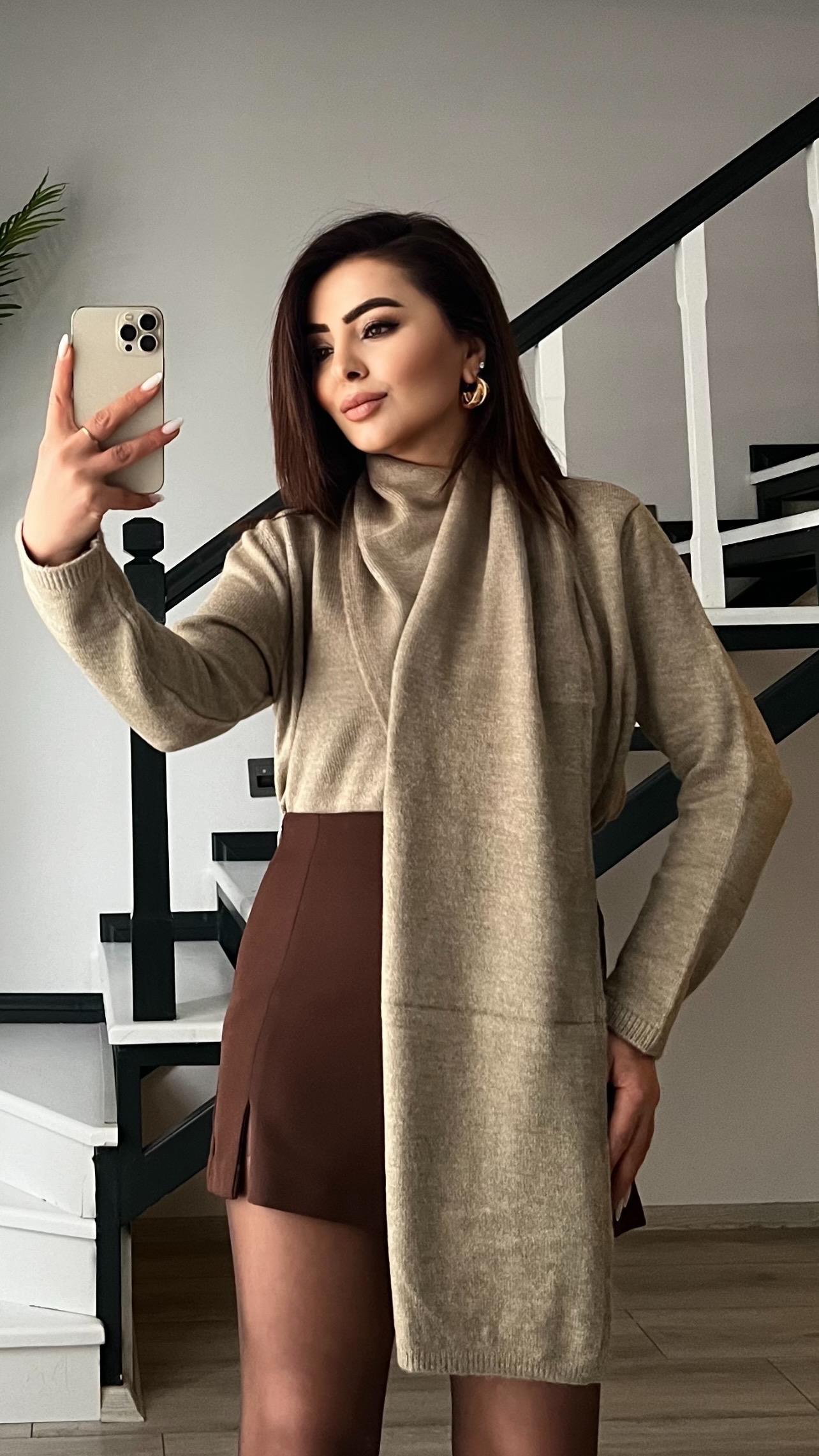 Marka Model Vizon Kendinden Fularlı Kazak 