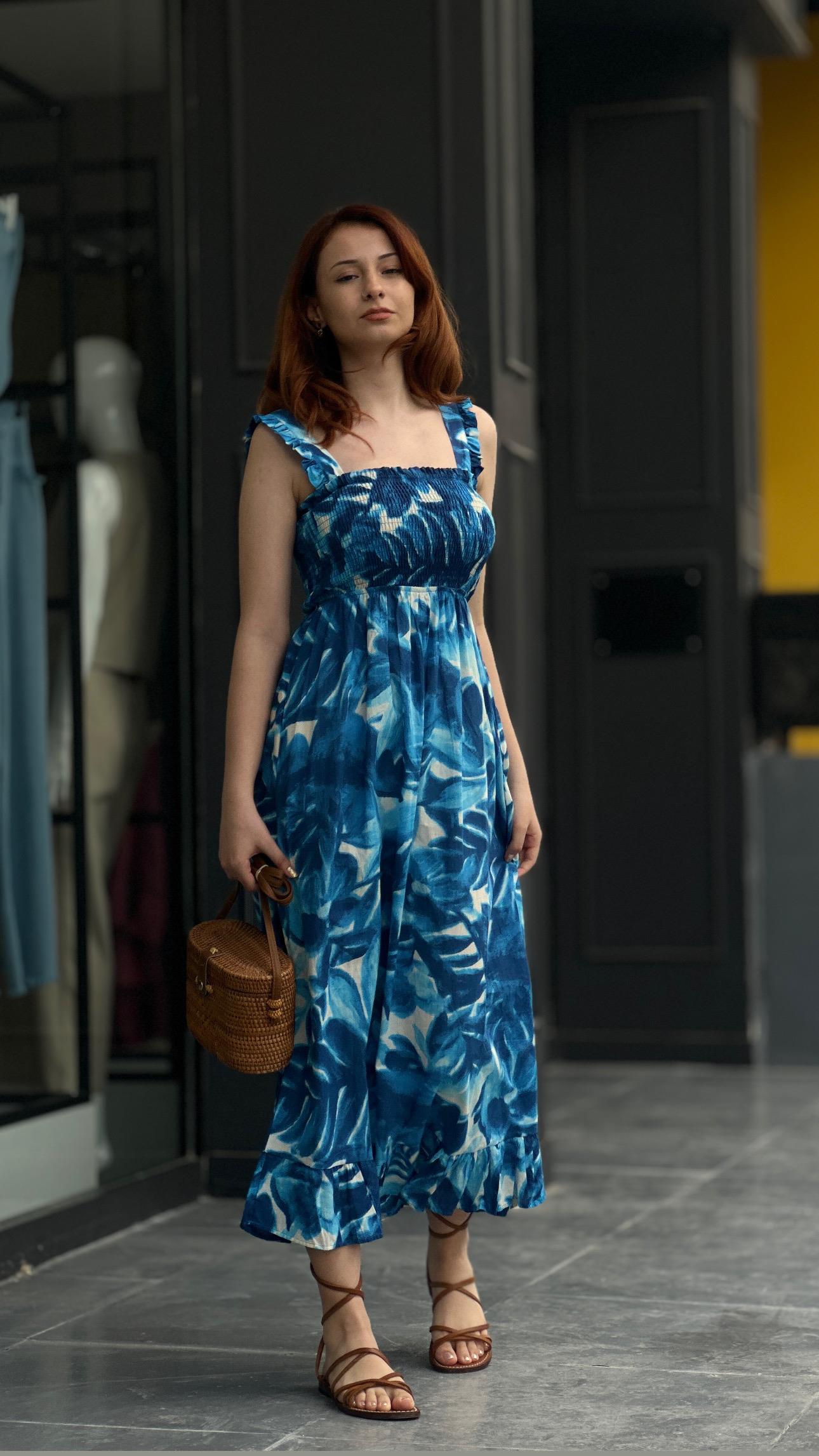 Blue Waterway Strappy Dress