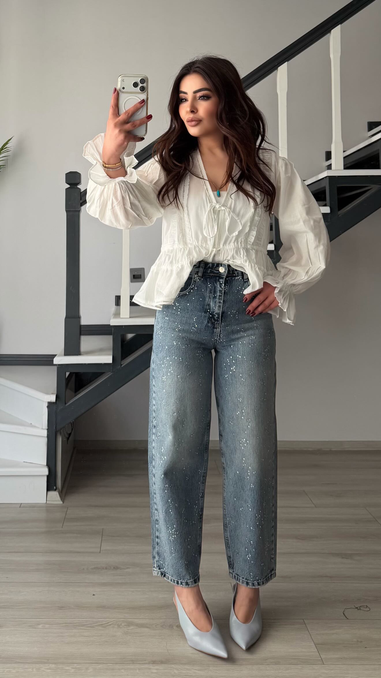 Blue Stone Skater Jeans
