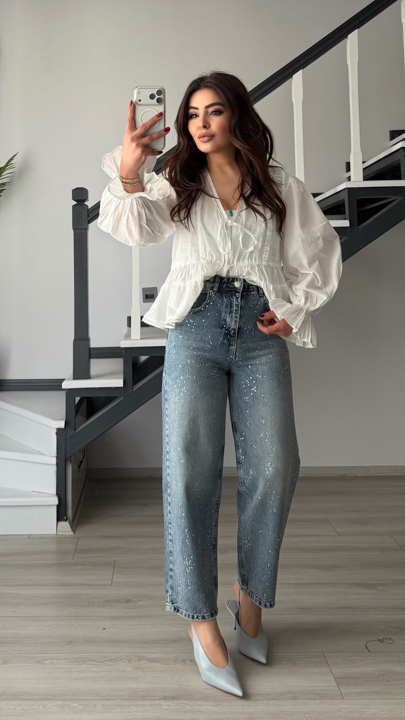 Blue Stone Skater Jeans