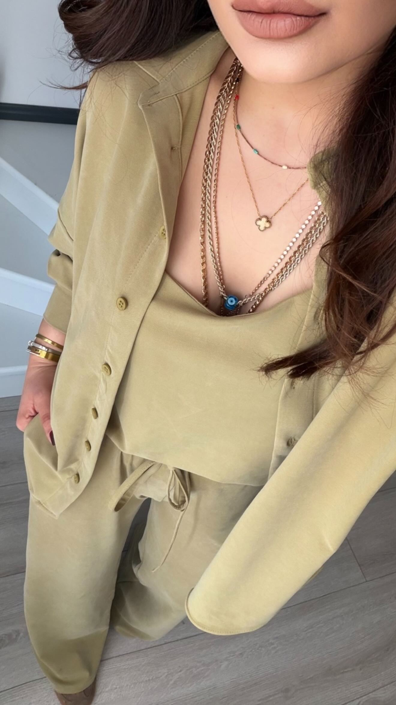 Olive Premium Modal 3lü Takım
