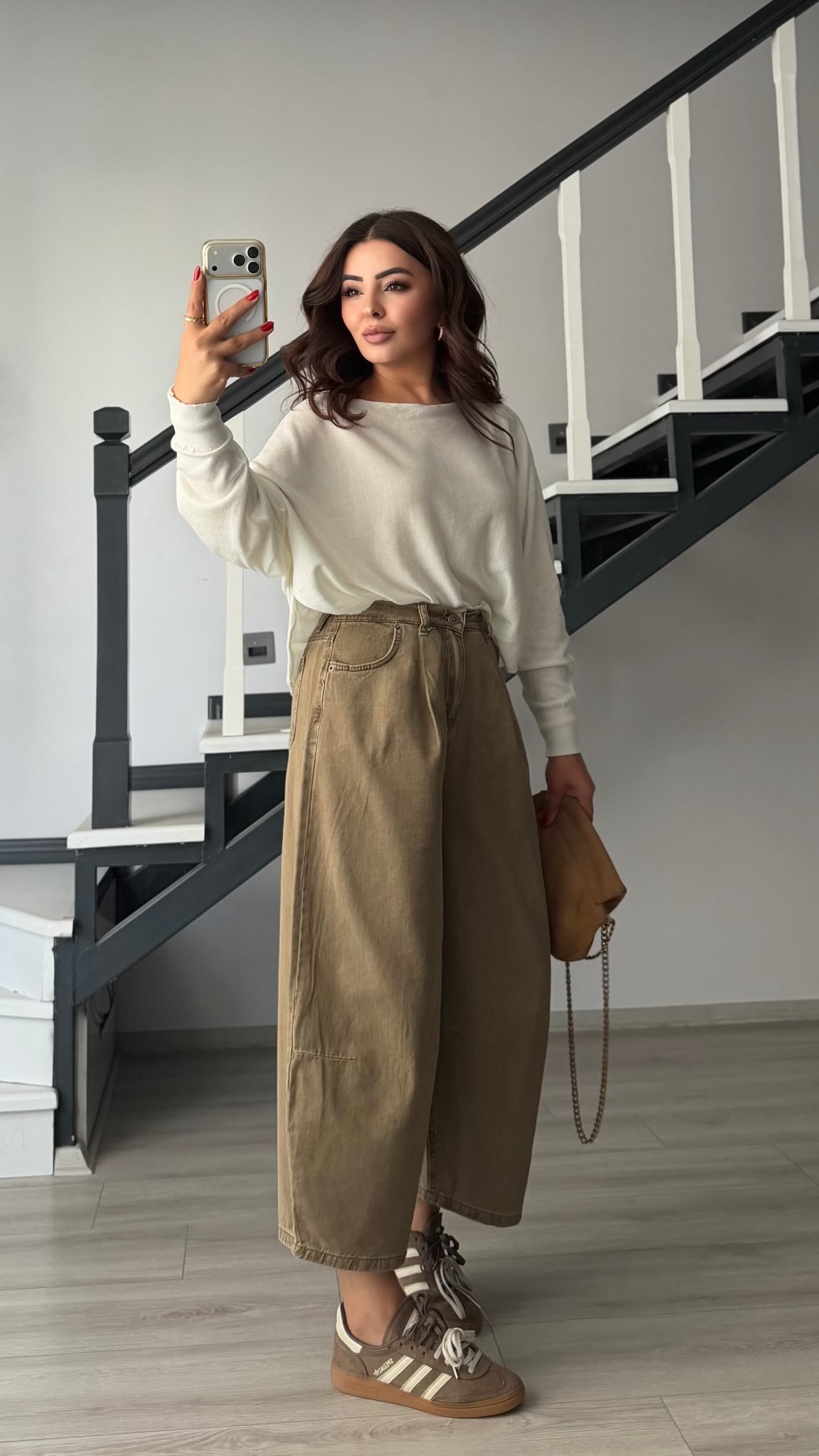 Olive Vintage Barrel Jeans