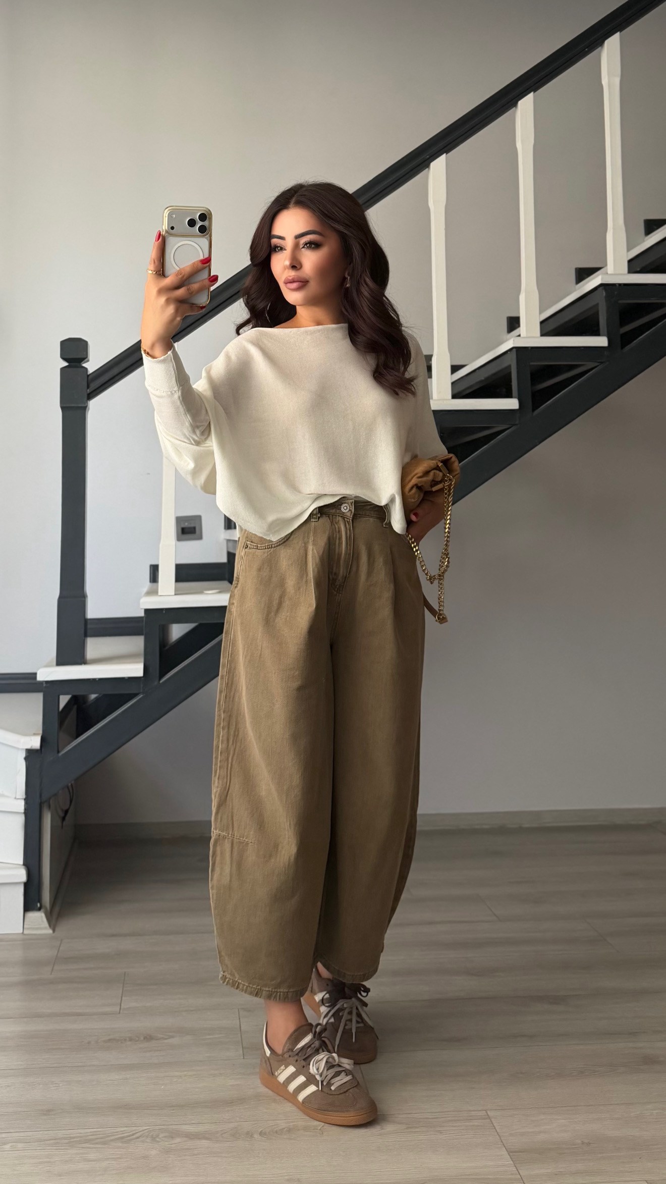 Olive Vintage Barrel Jeans